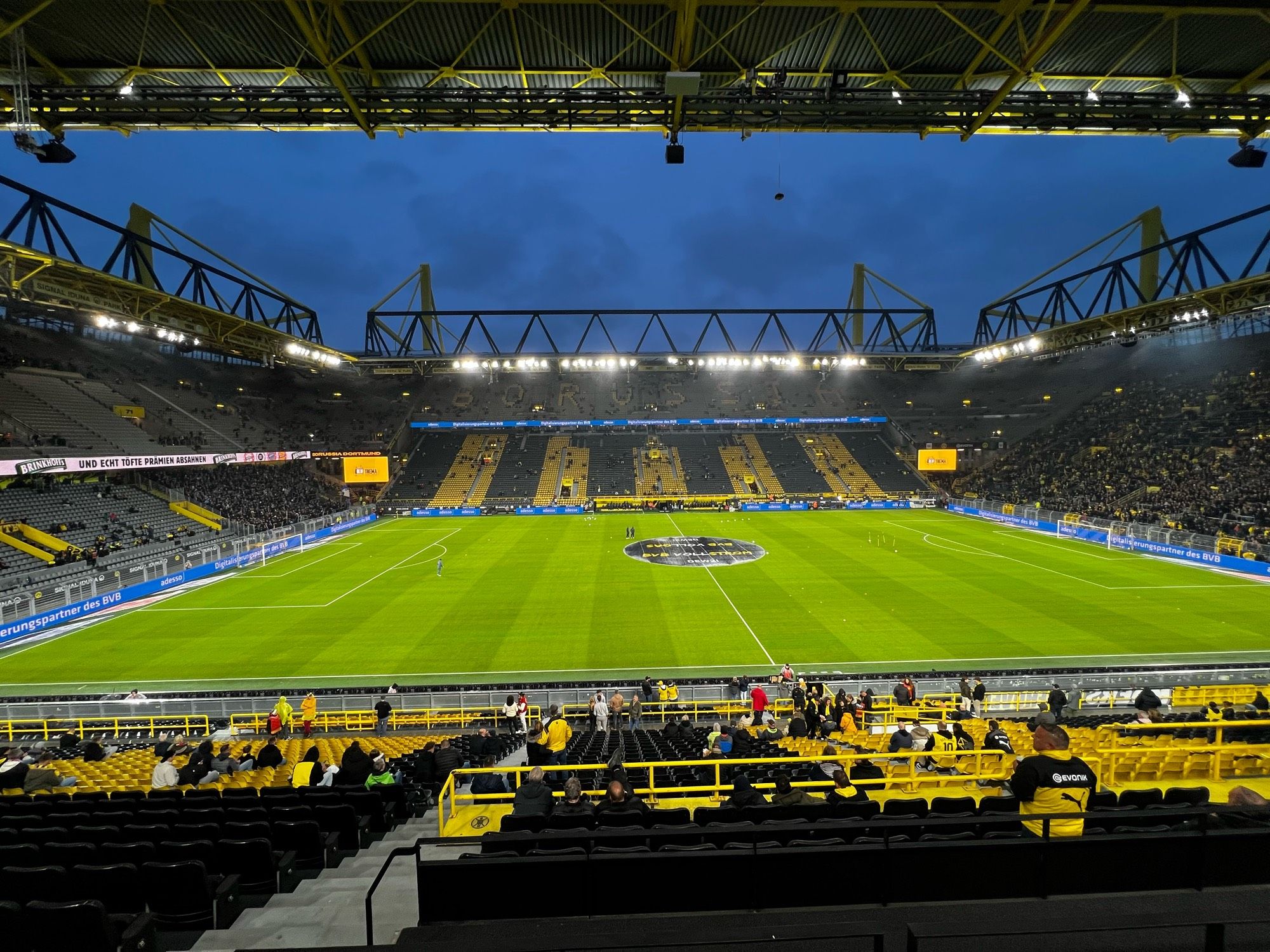 Blick auf das Innere des Westfalenstadions.