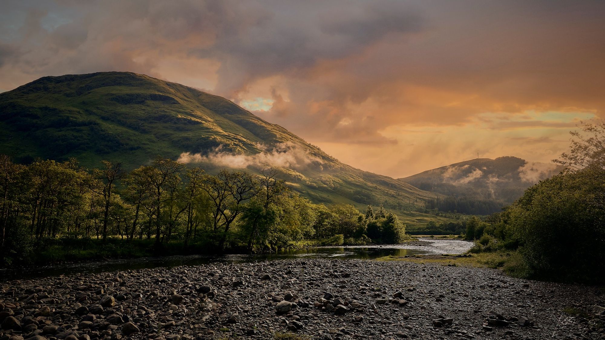 Glencoe Sunset by Will Tudor of Thorn Valley Studios