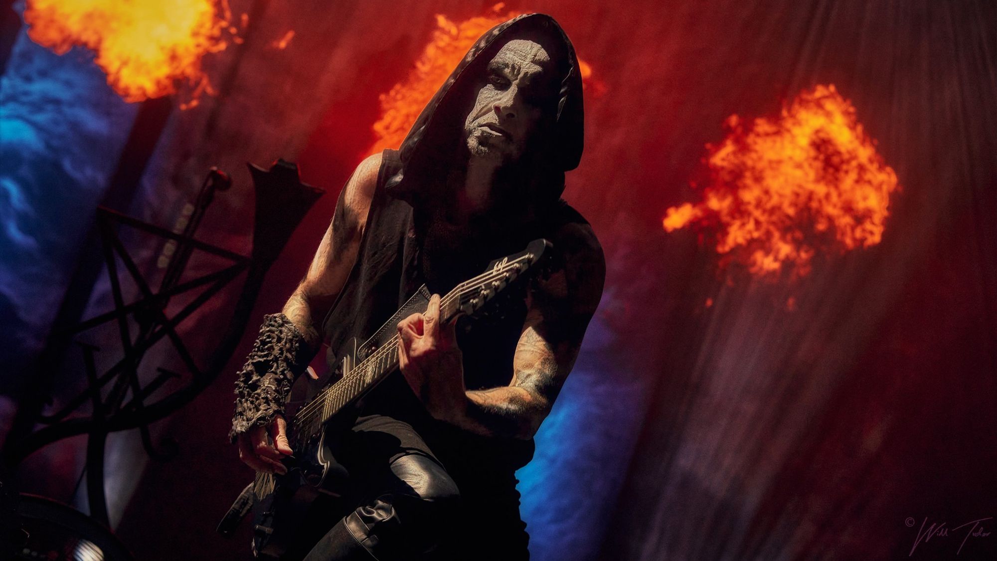 Adam "Nergal" Darski, of Behemoth by Will Tudor of Thorn Valley Studios, shot for Alamy Live News