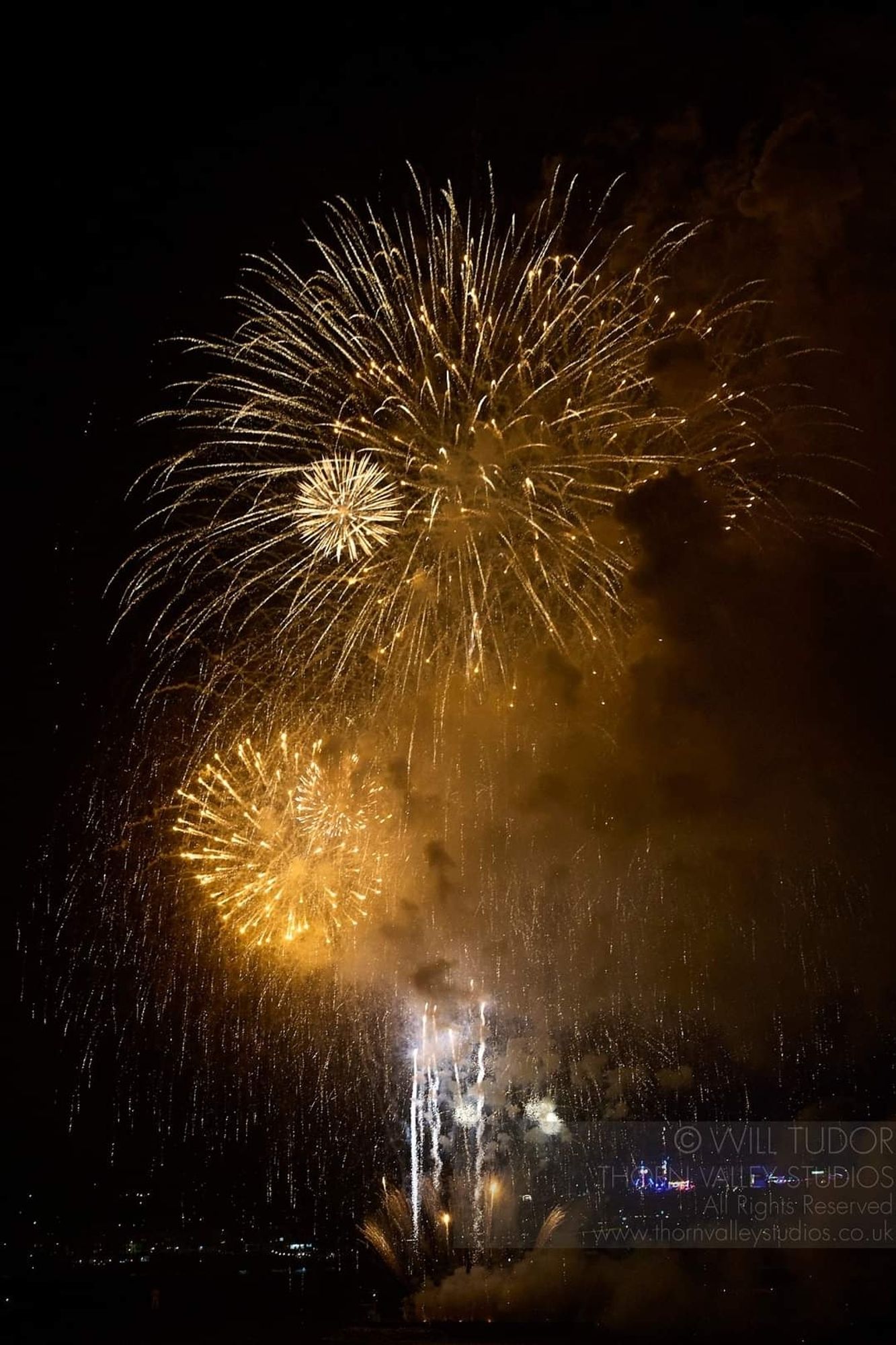 Firework display for the British Fireworks Championships in Plymouth. Aug 15, 2024