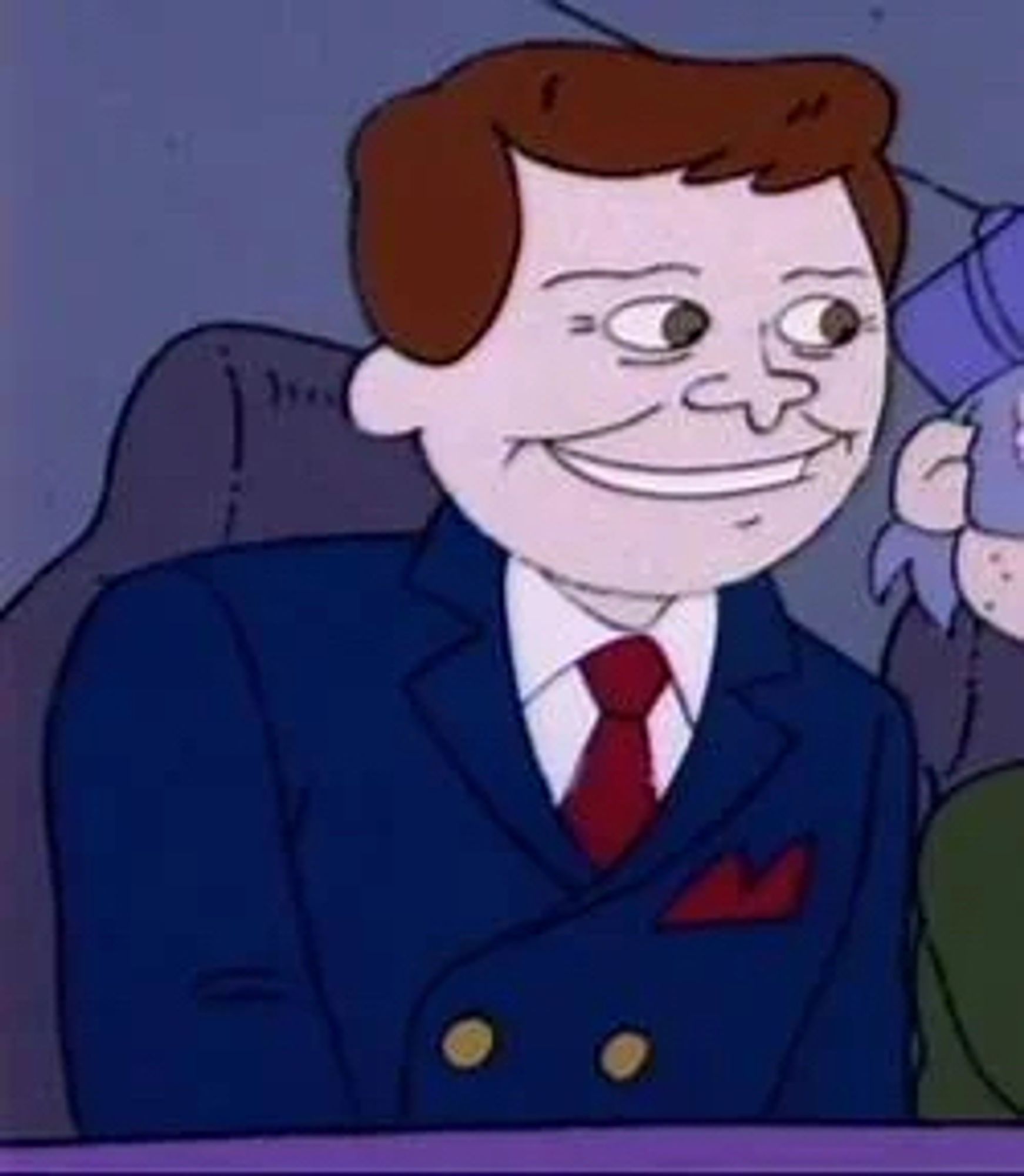 Rugrats Pat Sajak looking like a creep, just like JD Vance