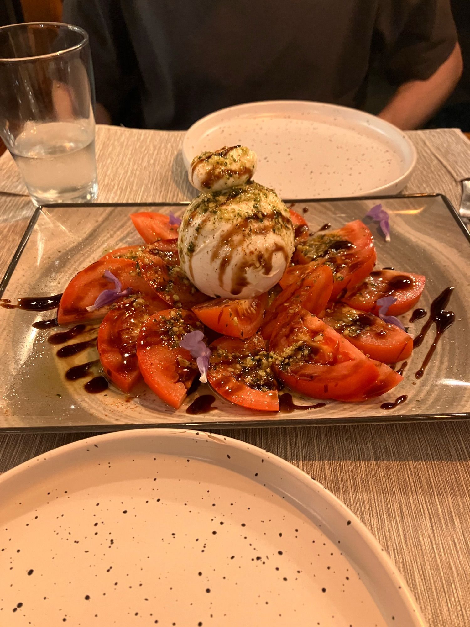 Burrata with fresh tomato’s from pont-st-espirit