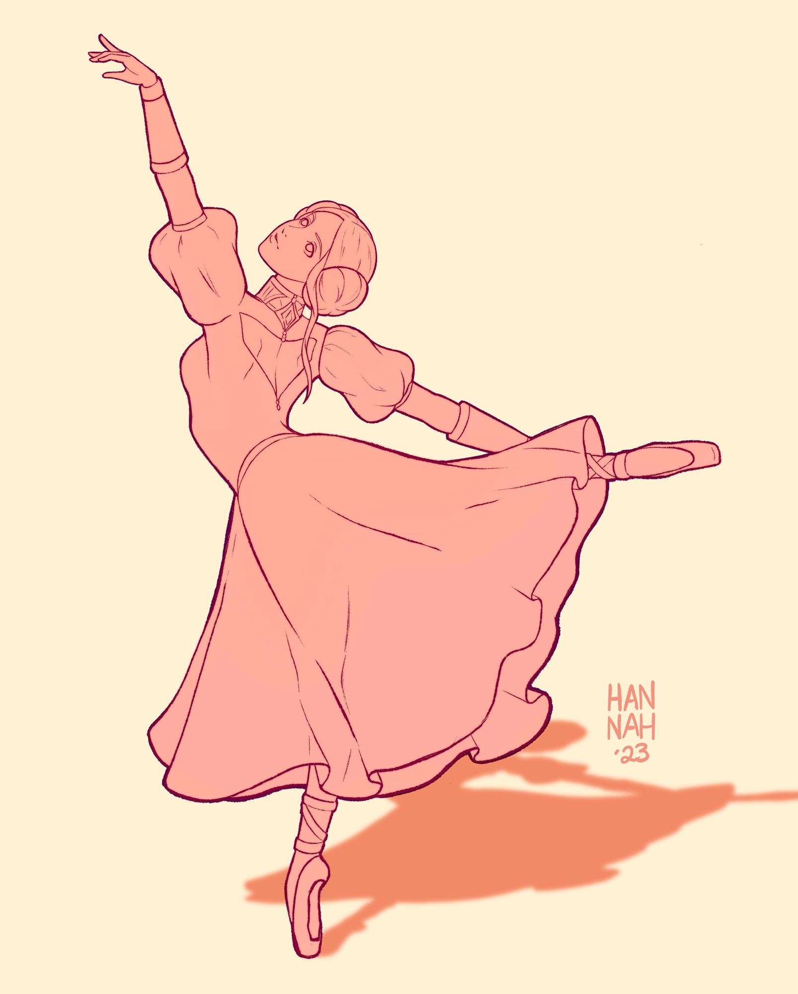 Doodle of Edelgard as a ballerina