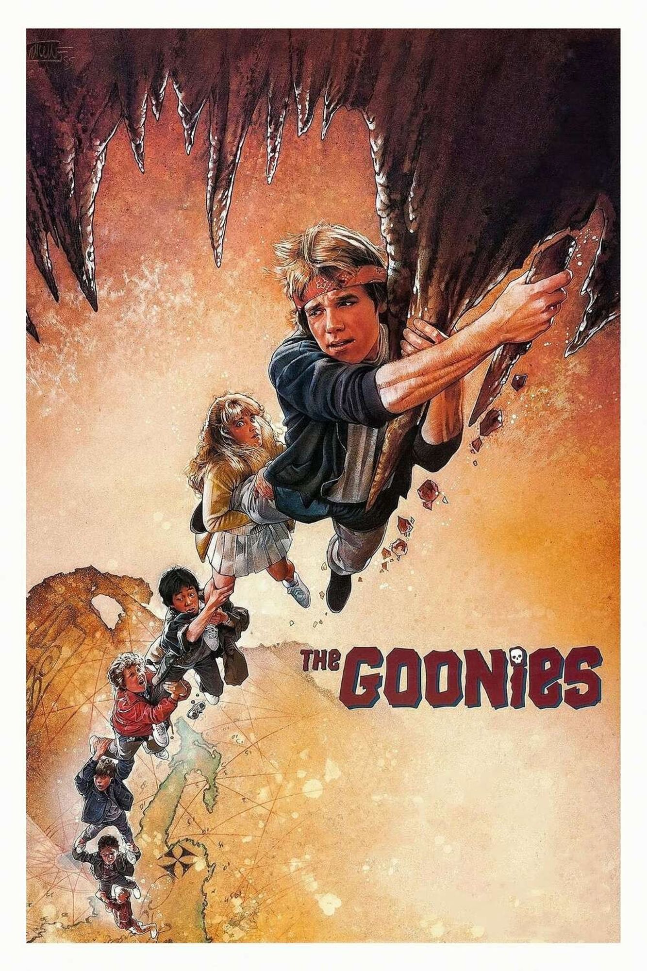 Movie poster for The Goonies.