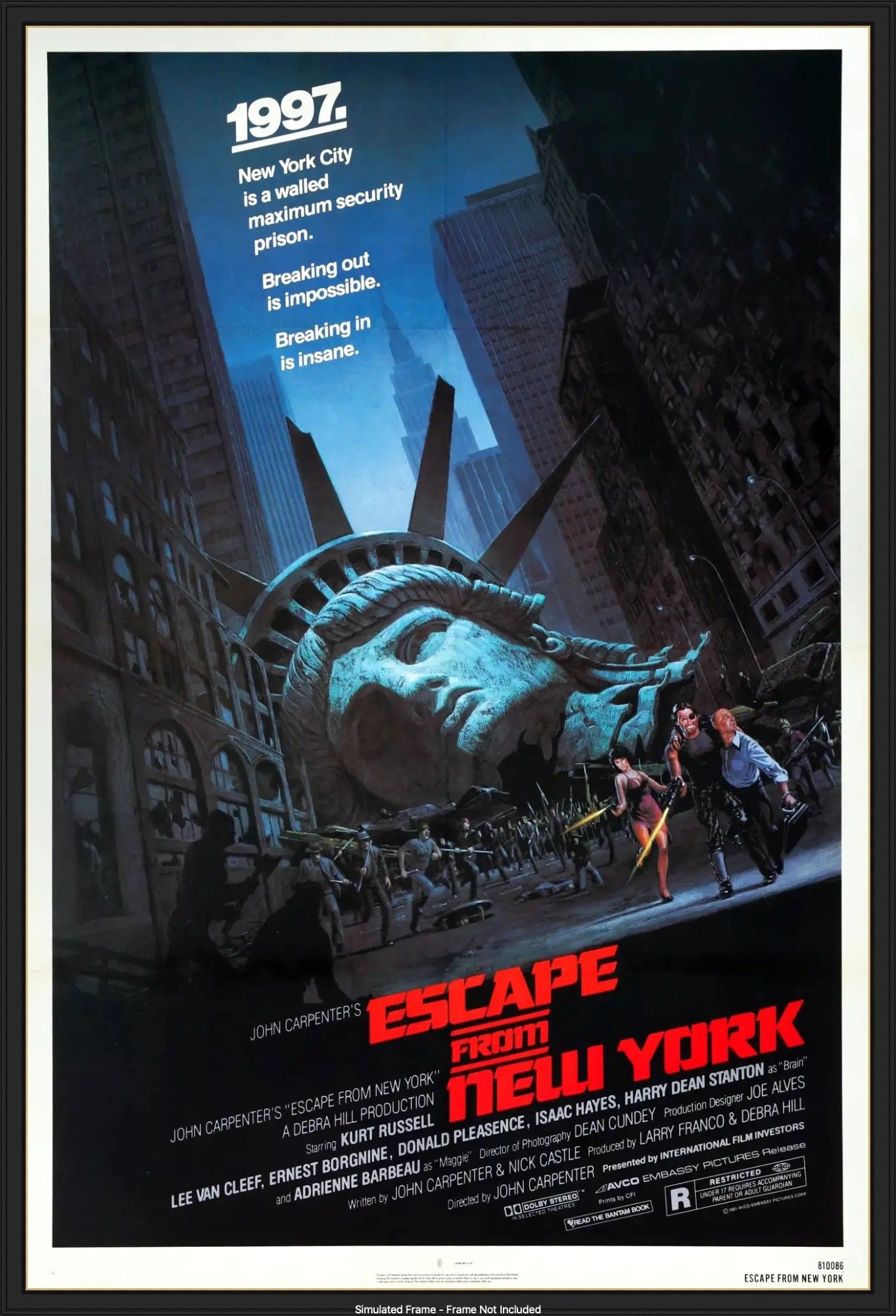 Movie poster for Escape from New York