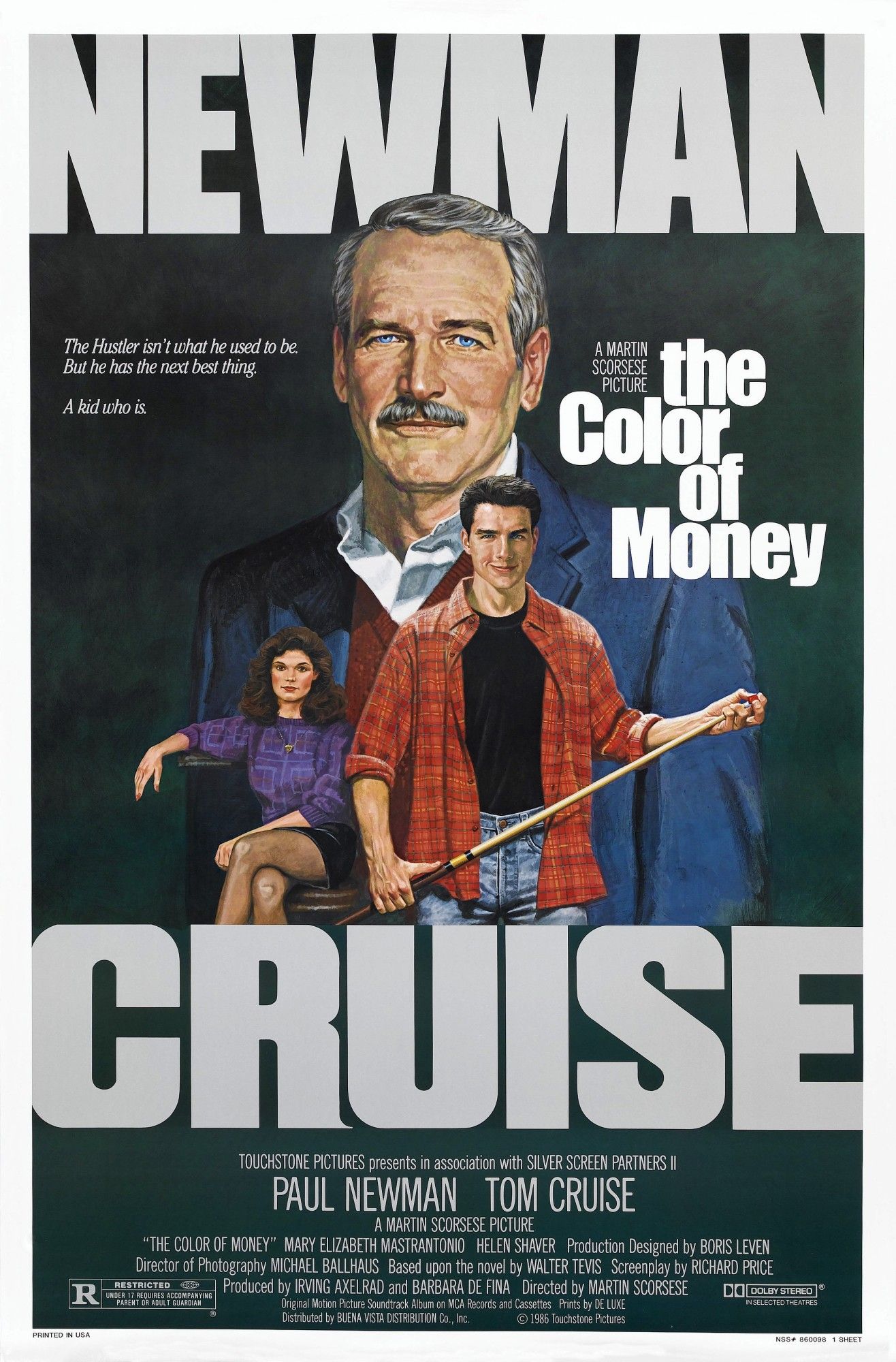 Movie poster for The Color of Money.