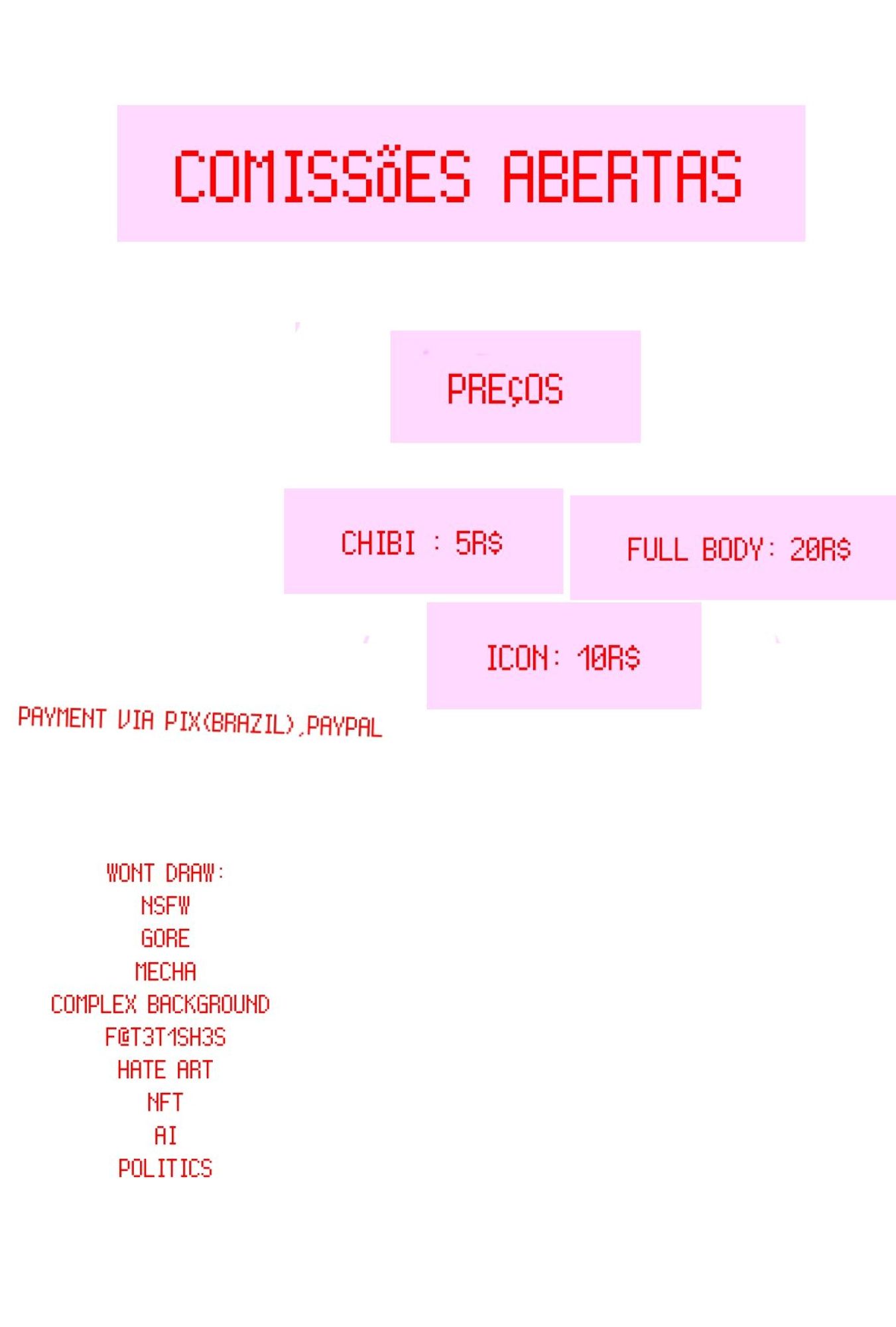 comission table , i also accept dolar too