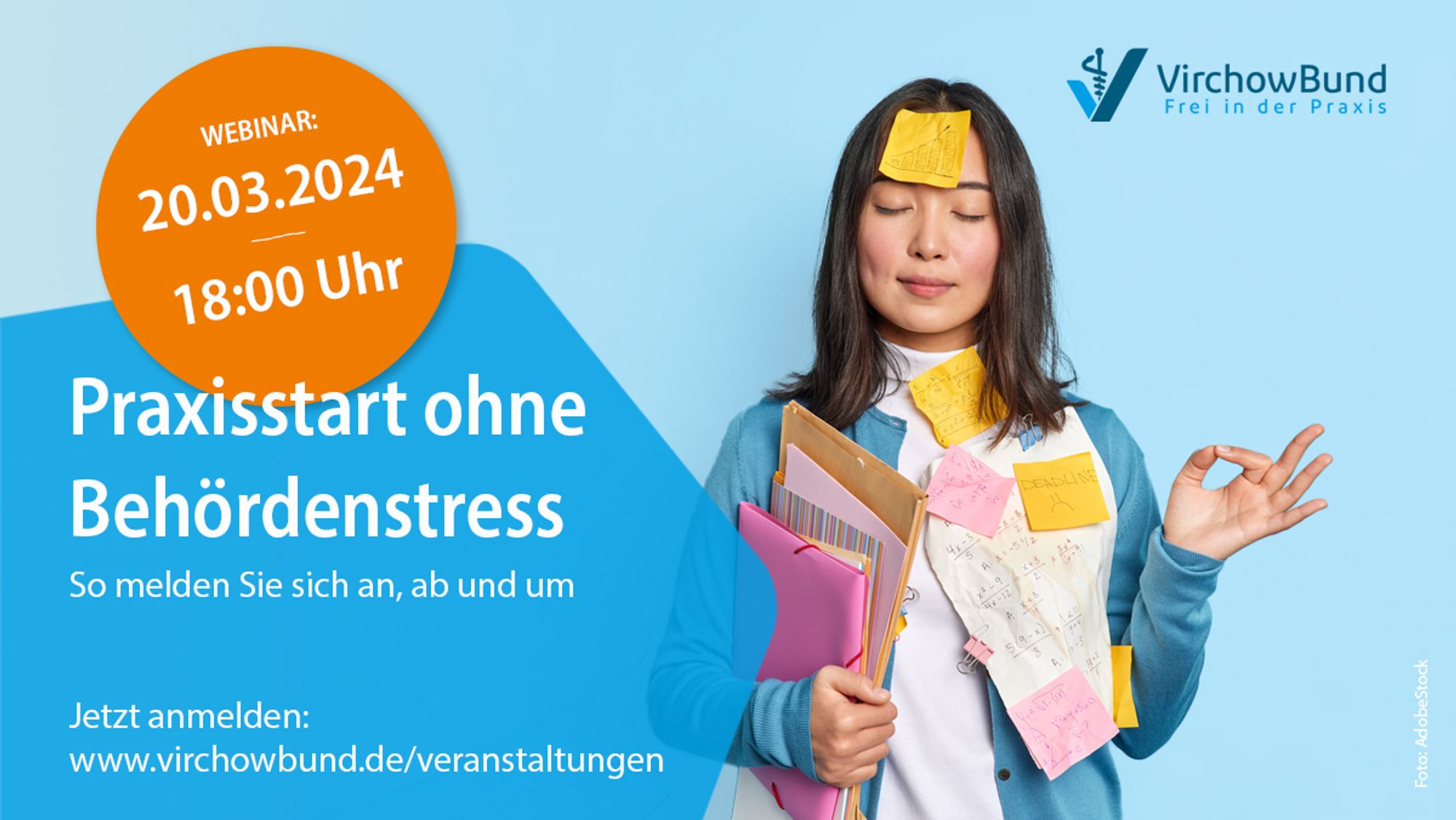 Online-Seminar am 20.3. um 18 Uhr, Thema "Praxisstart ohne Behördenstress", jetzt anmelden.