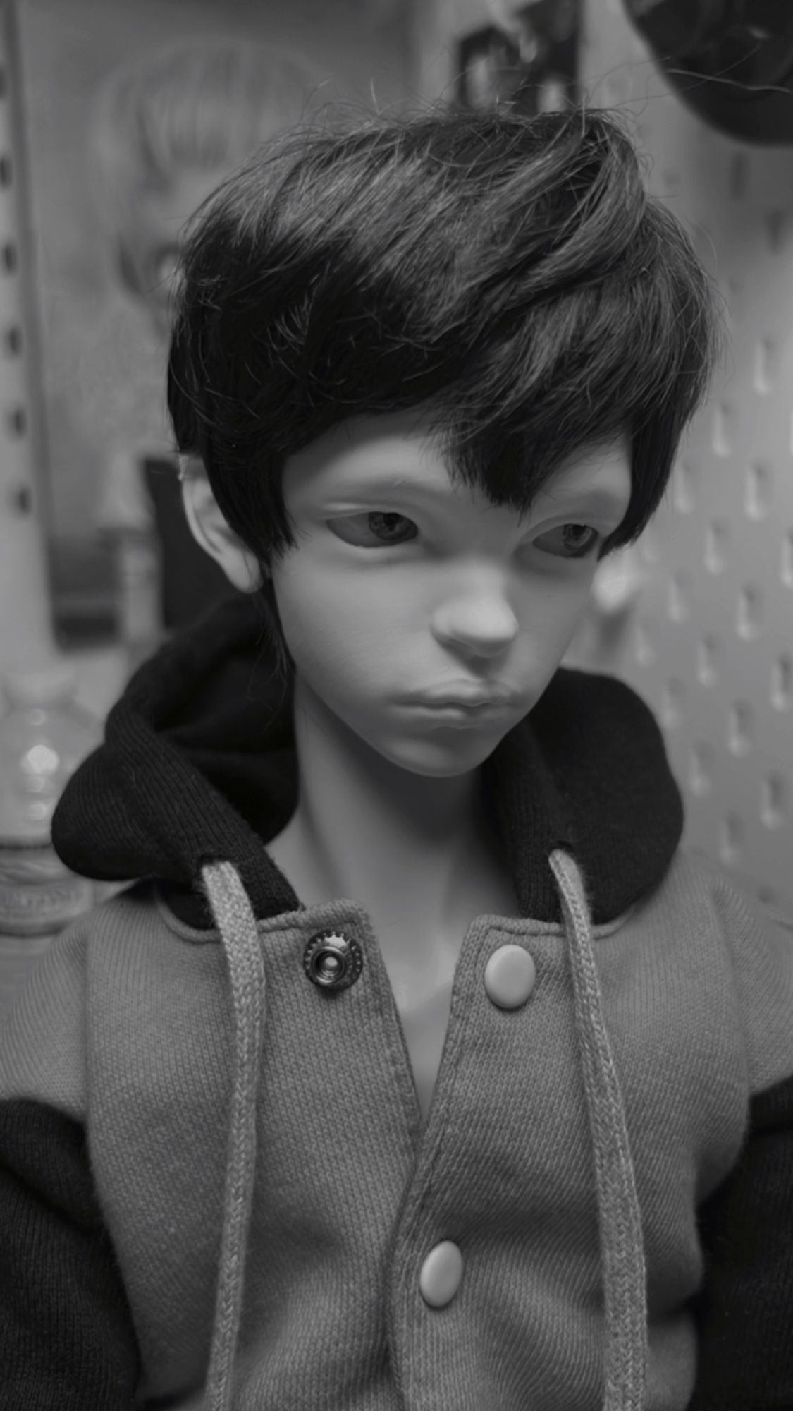 Black and white headshot of bjd