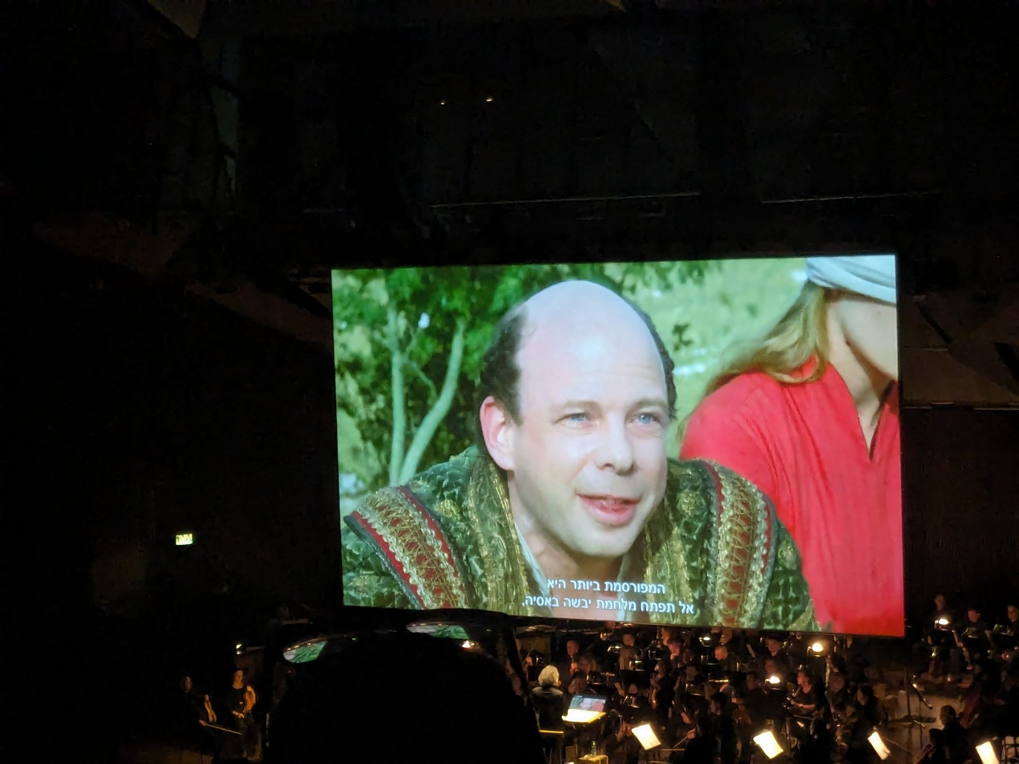 Princess Bride in Concert (full score played by the Israeli Philharmonic orchestra) Vizini says Never start a land war in Asia