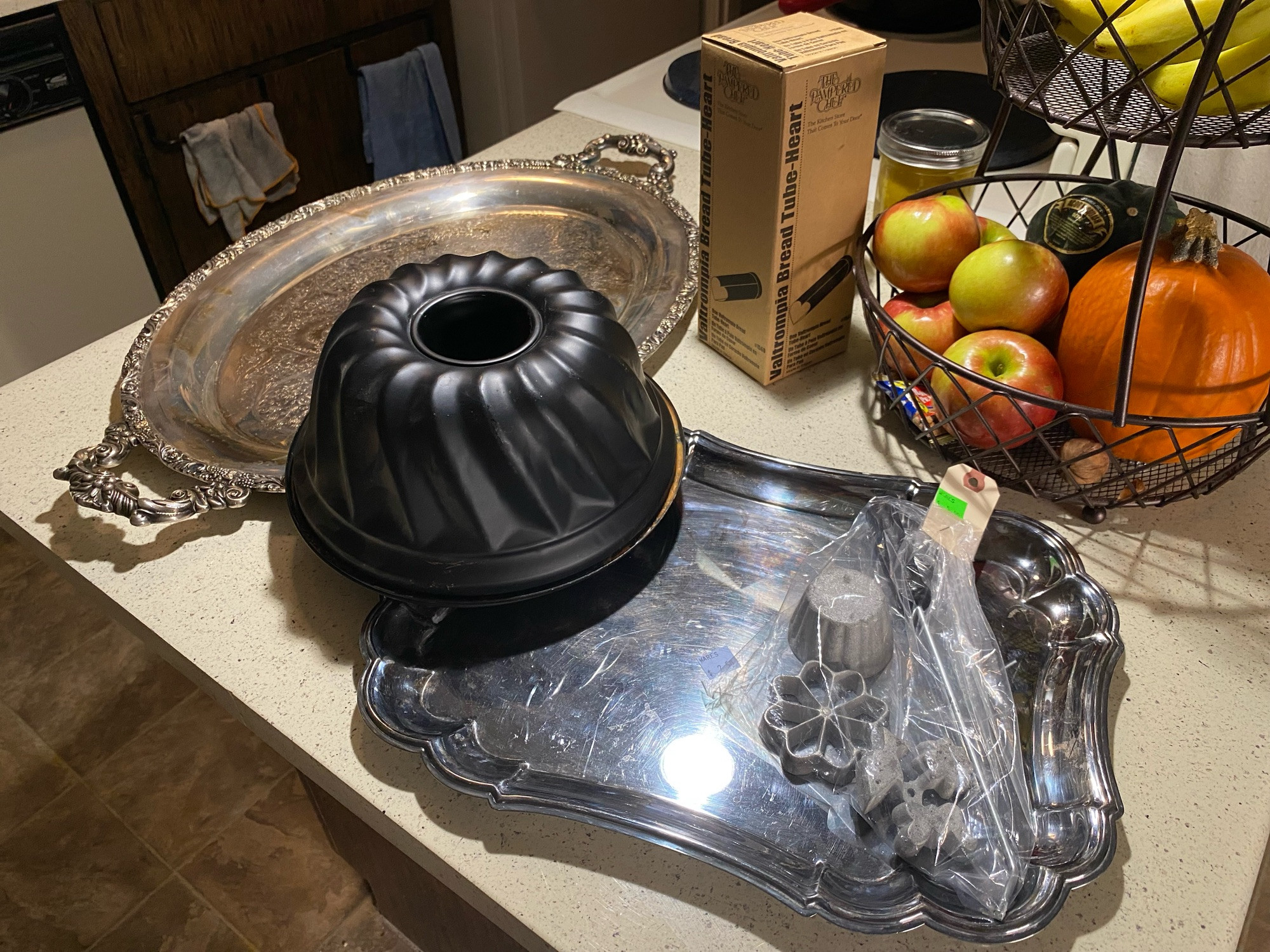 trays, Bundt pan, timbale iron set