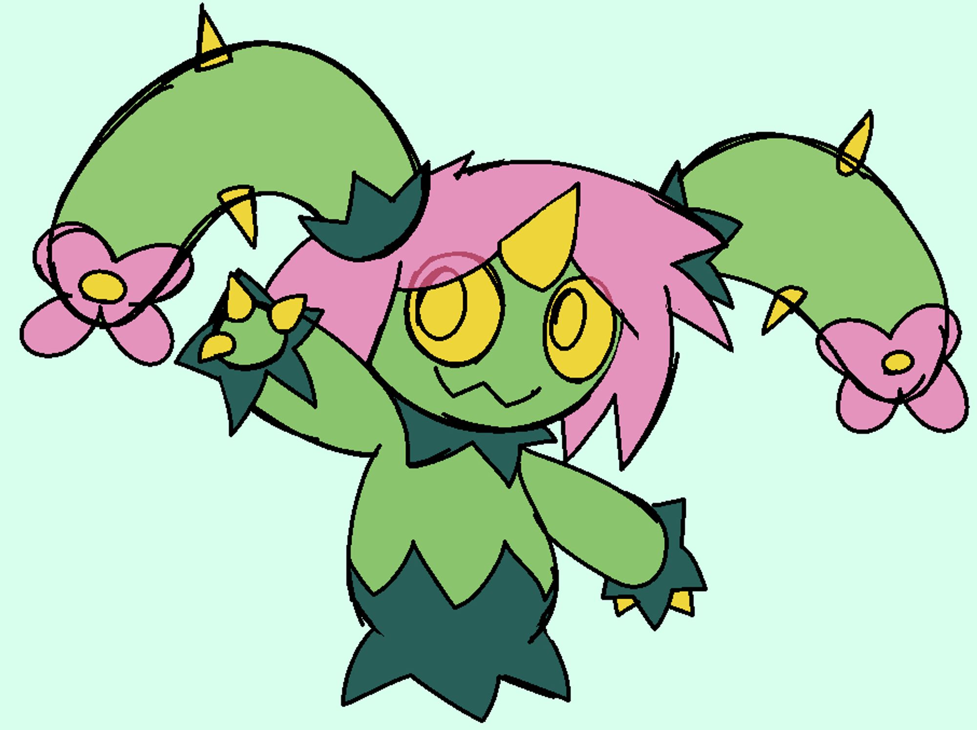 my sona as an maractus, the only difference between him and an regular maractus is that his large ears are more like lop ears and that he has hair.