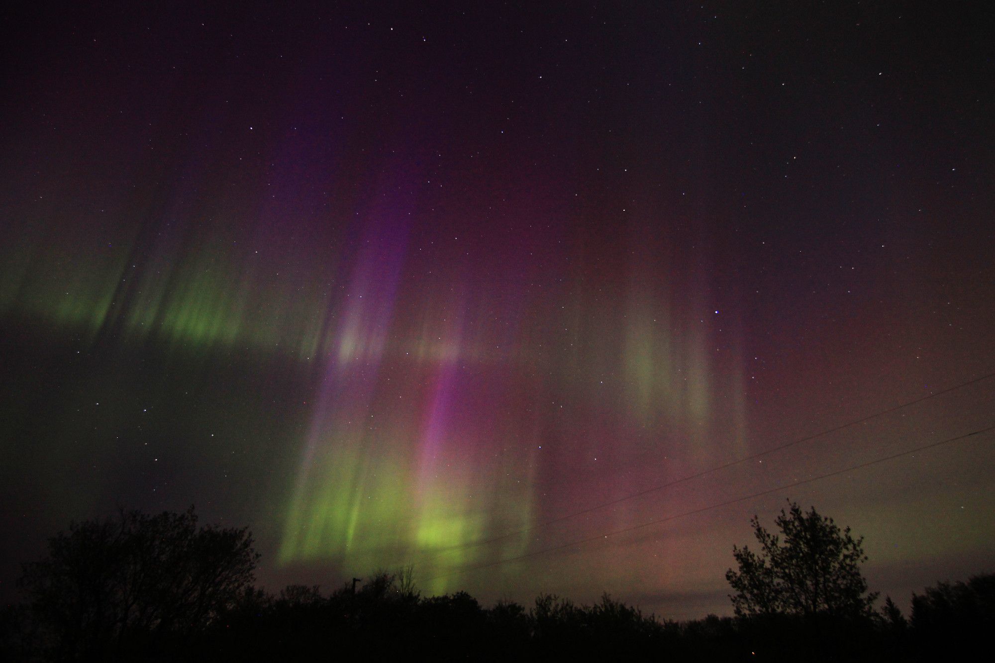 Aurora borealis from the intense show on May 10