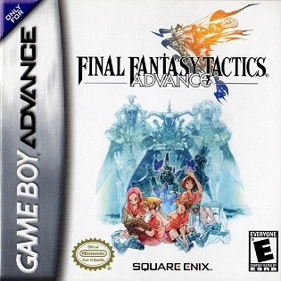 The North American box art for Final Fantasy Tactics Advance for the Gameboy Advance.