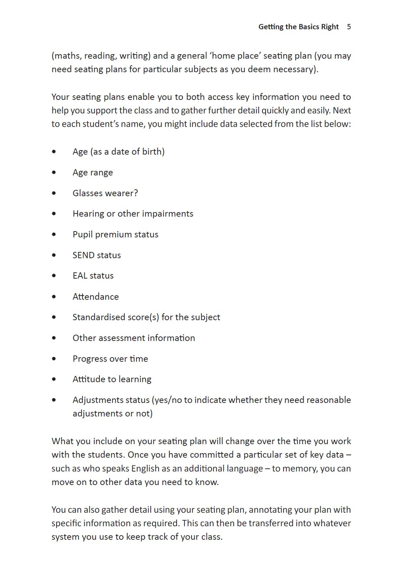 Page 5 of Using Student Data