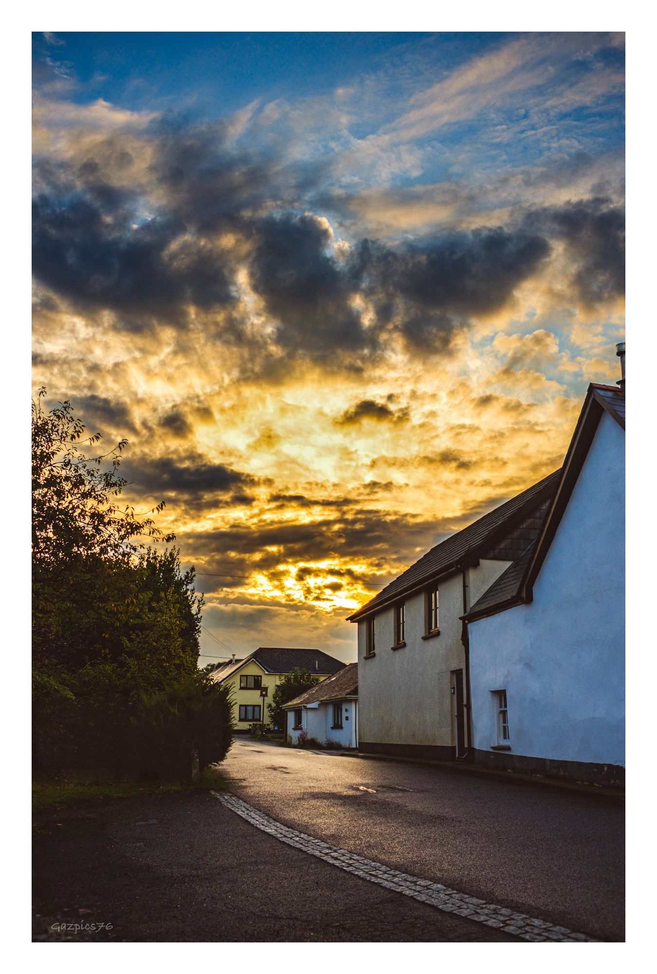 Photo of a sunrise over buildings