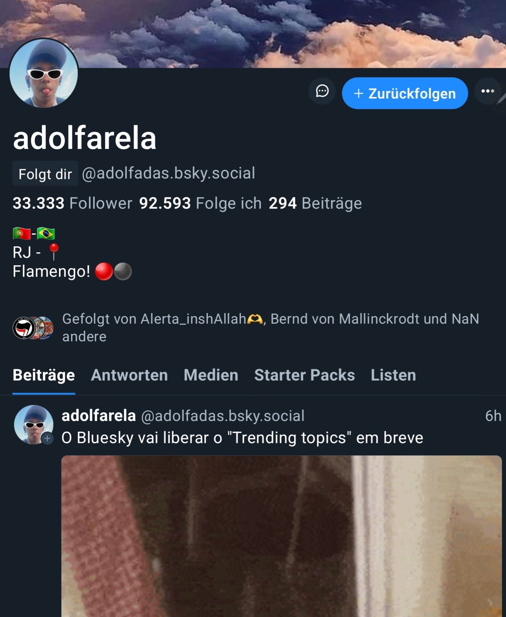 Ein Follower aus Brasilien mit zig Tausend Followern.
@adolfadas.bsky.social