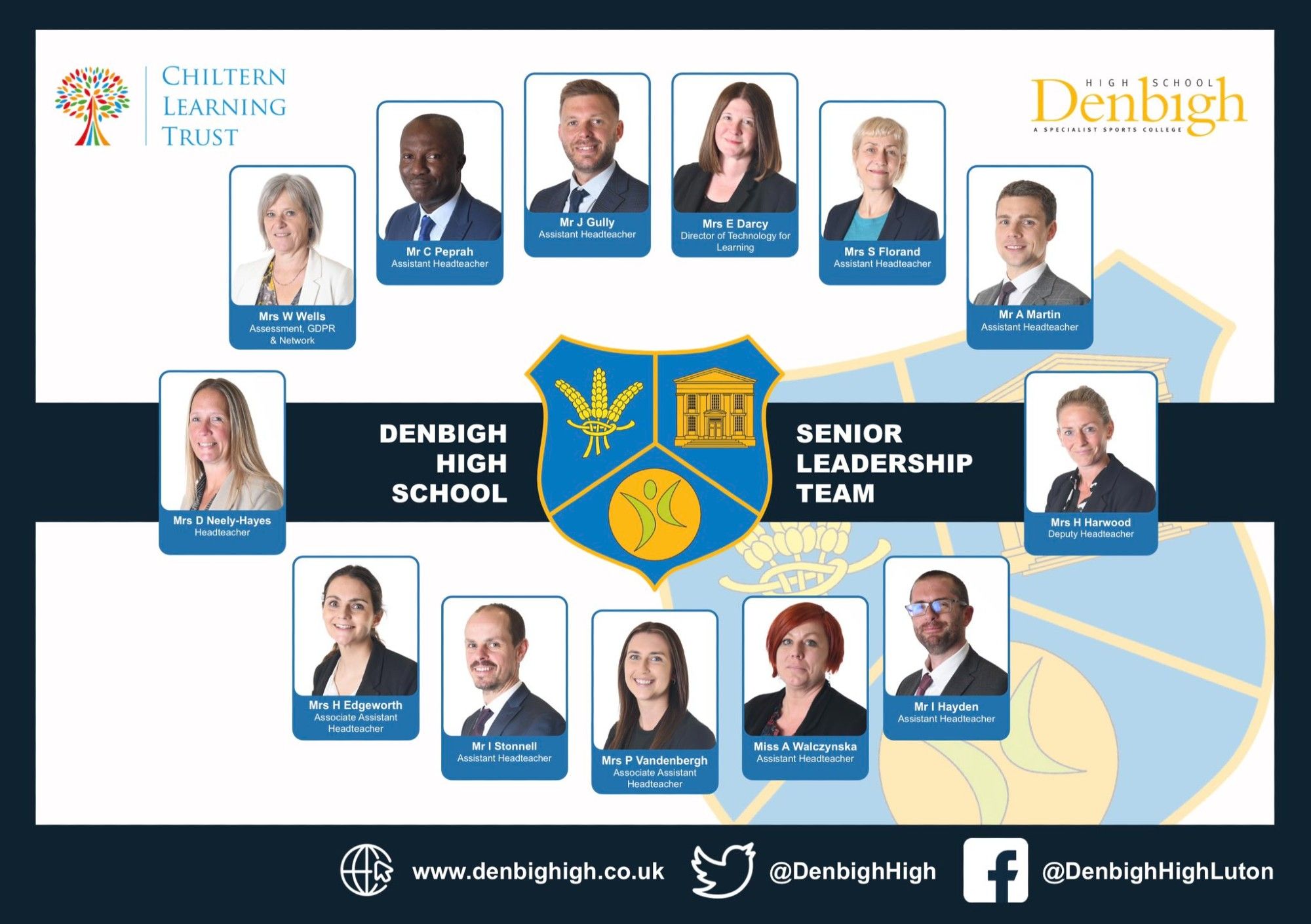 The Senior Leadership Team at Denbigh High School in Luton.