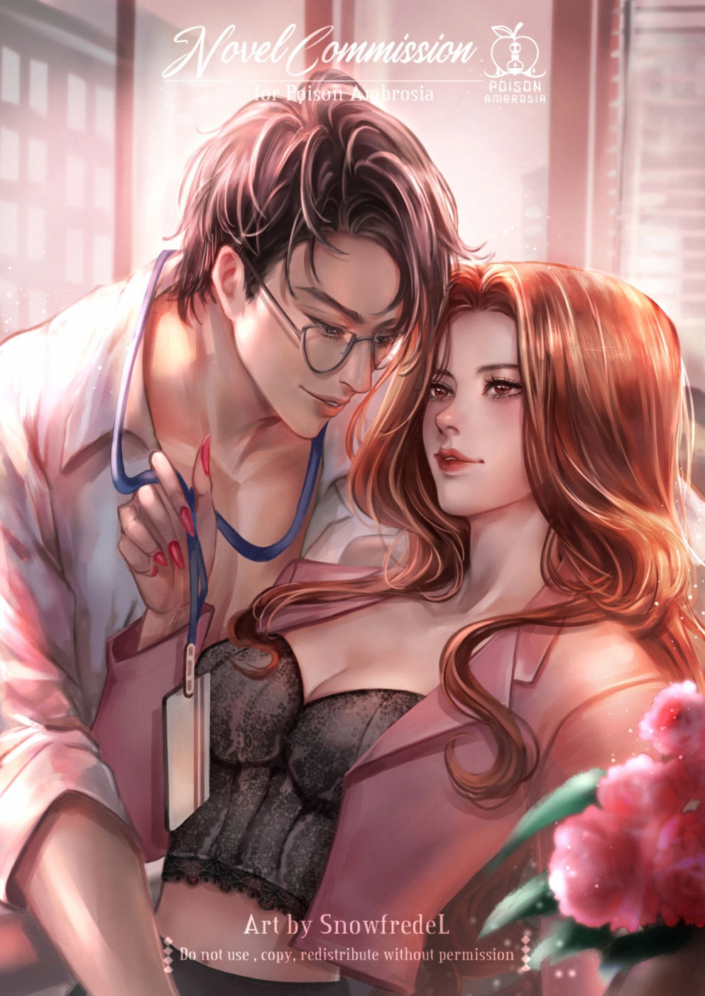 web novel illustration romanctic type for novel indie author