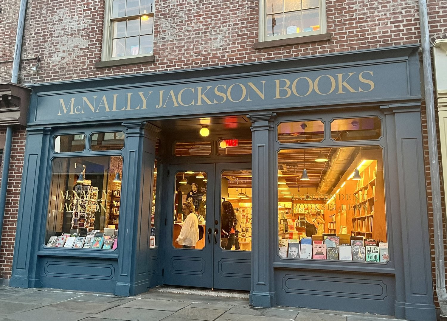 Storefront of McNally Jackson Books in the South Street Seaport