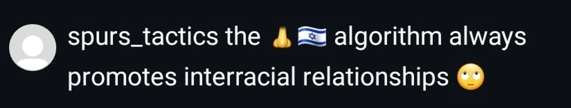 spurs_tactics the [Jewish] algorithm always promotes interracial relationships