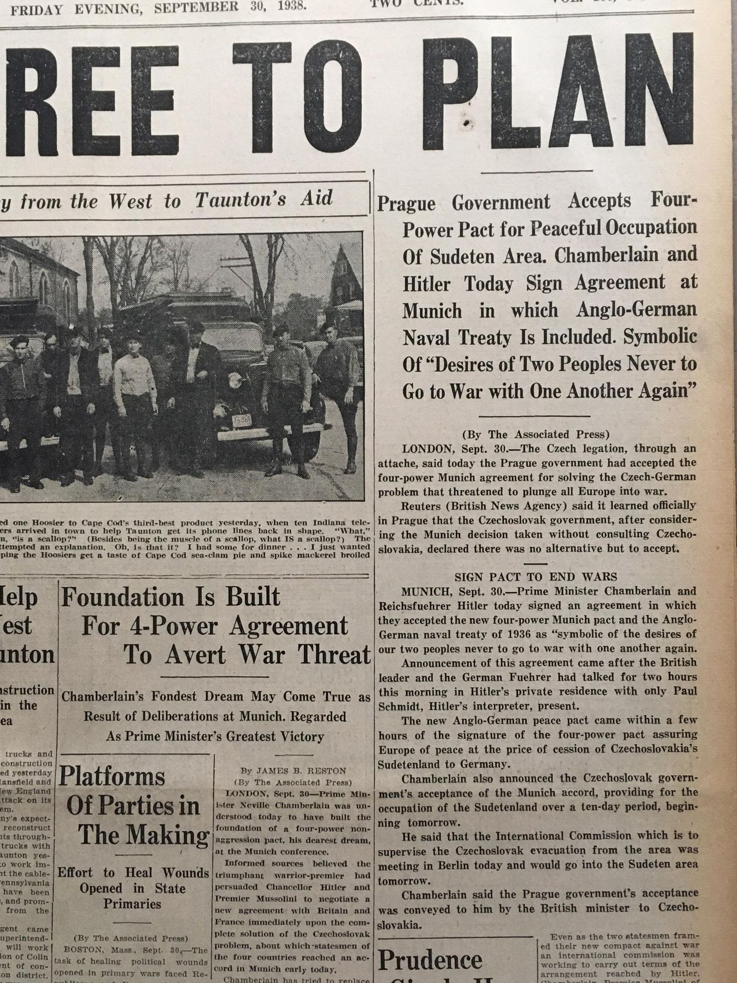 all text

Taunton, MA Daily Gazette: detail of front page with the start of the Reston piece referenced here