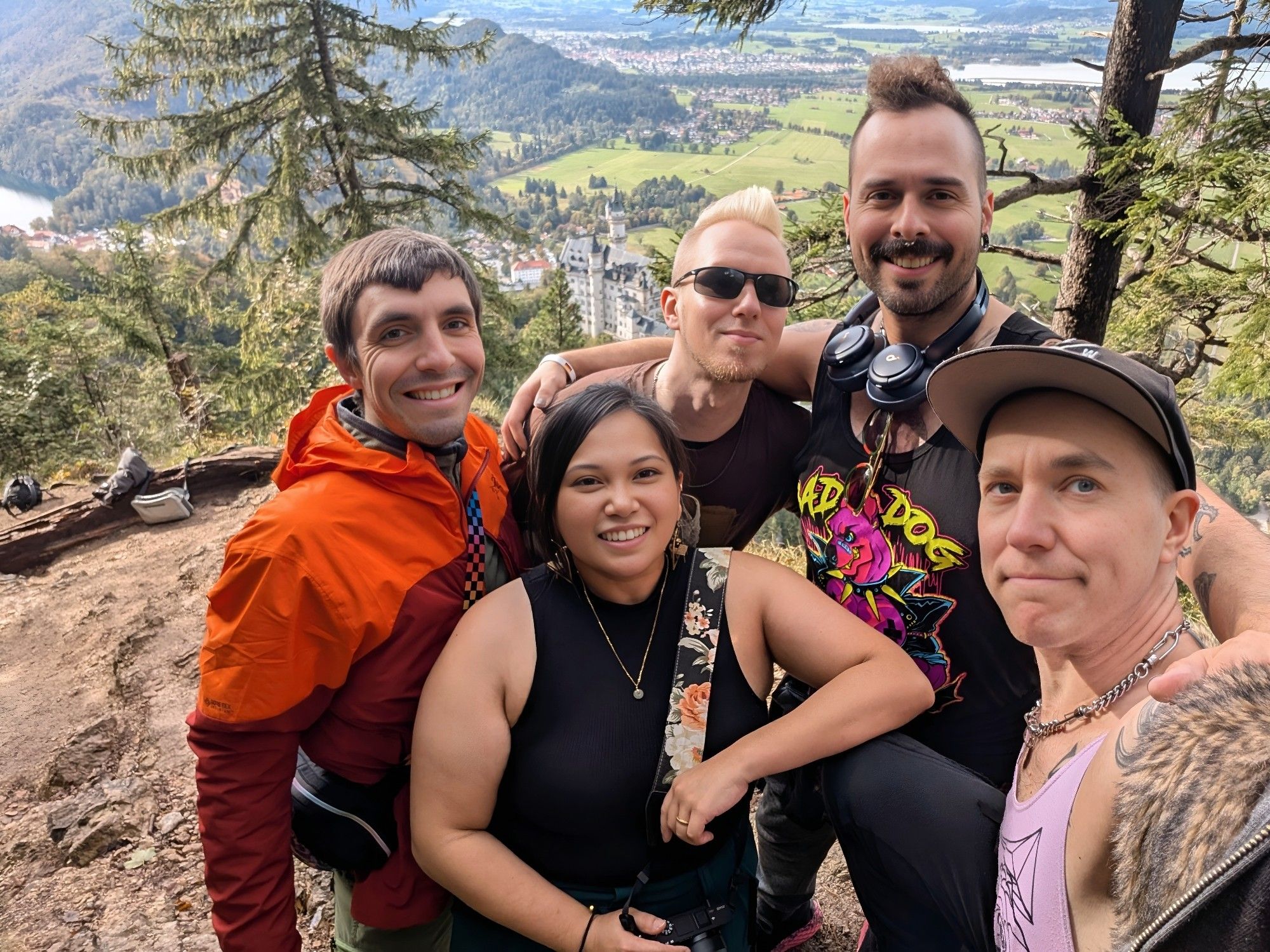 Top of the summit overlooking Neuschwanstein Castle.