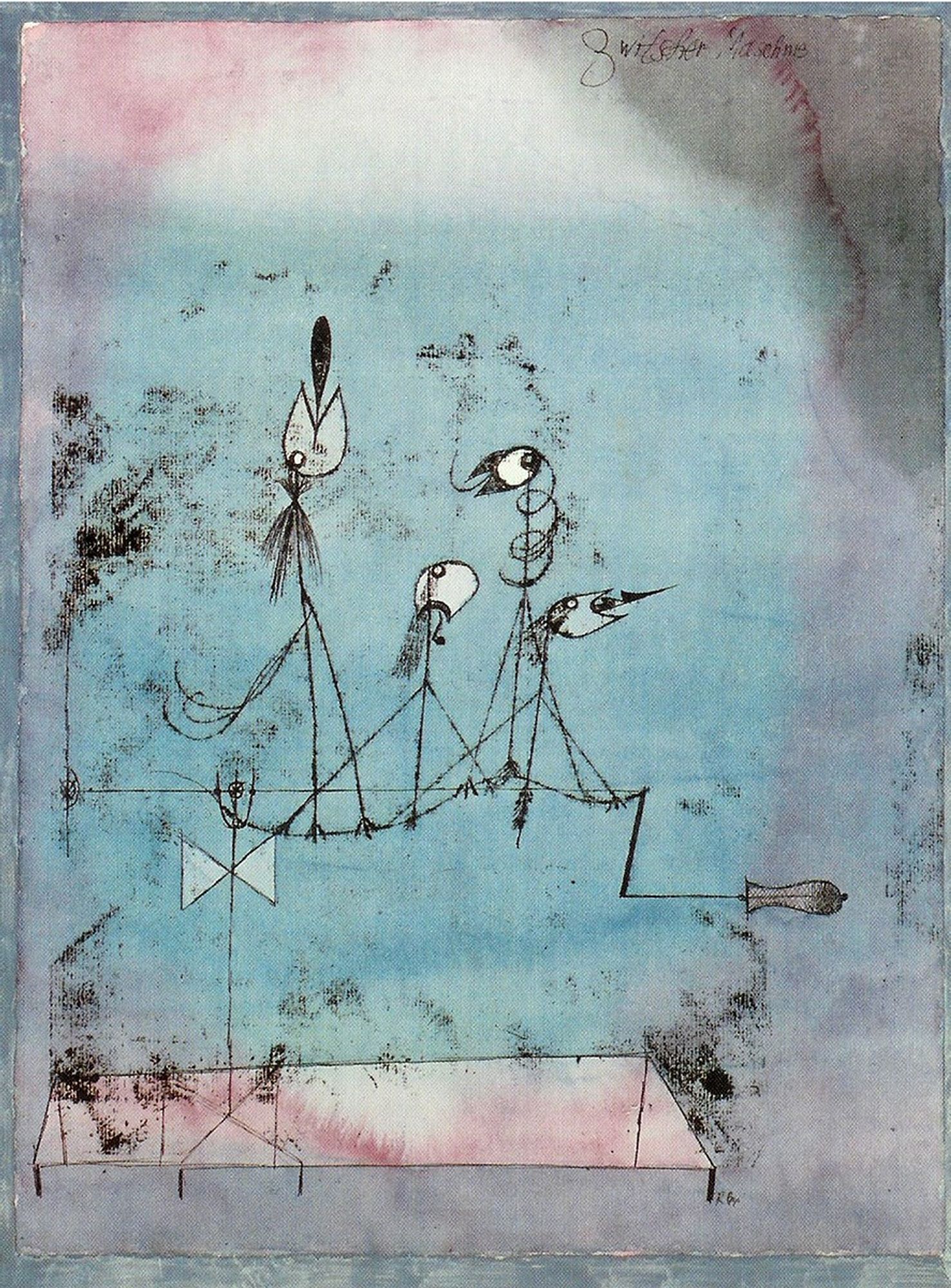 "Twittering Machine," a painting by Paul Klee (1922)