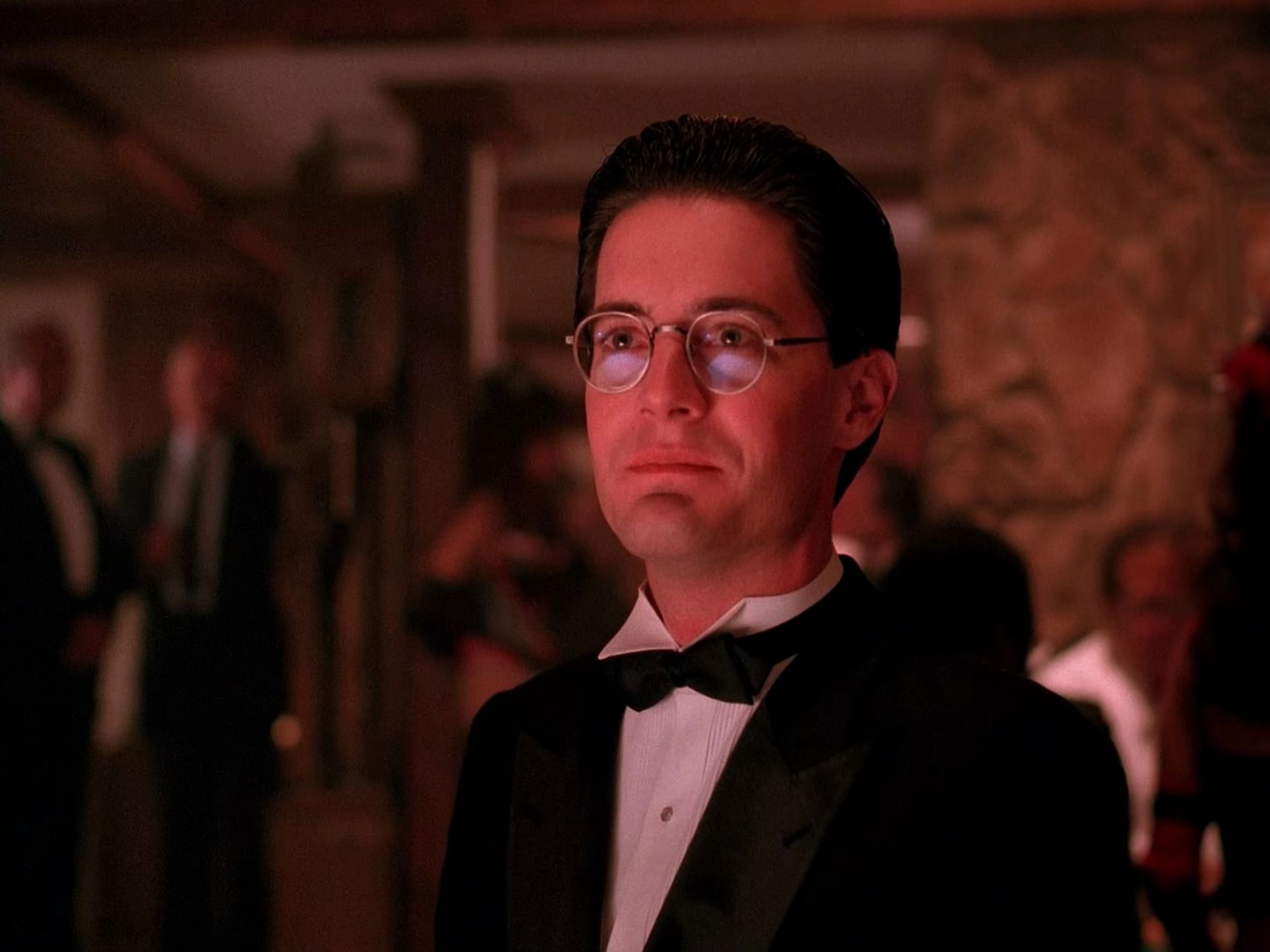 Agent Cooper in disguise at the One Eyed Jacks casino. Twin Peaks S01E08 - The Last Evening.