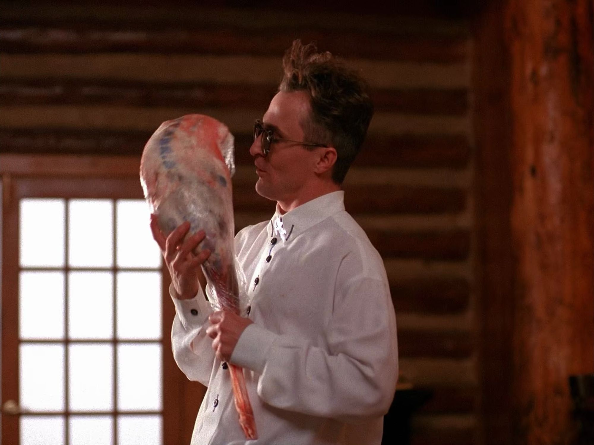 Jerry Horne with a leg of lamb. Twin Peaks S01E06 - Cooper’s Dreams.