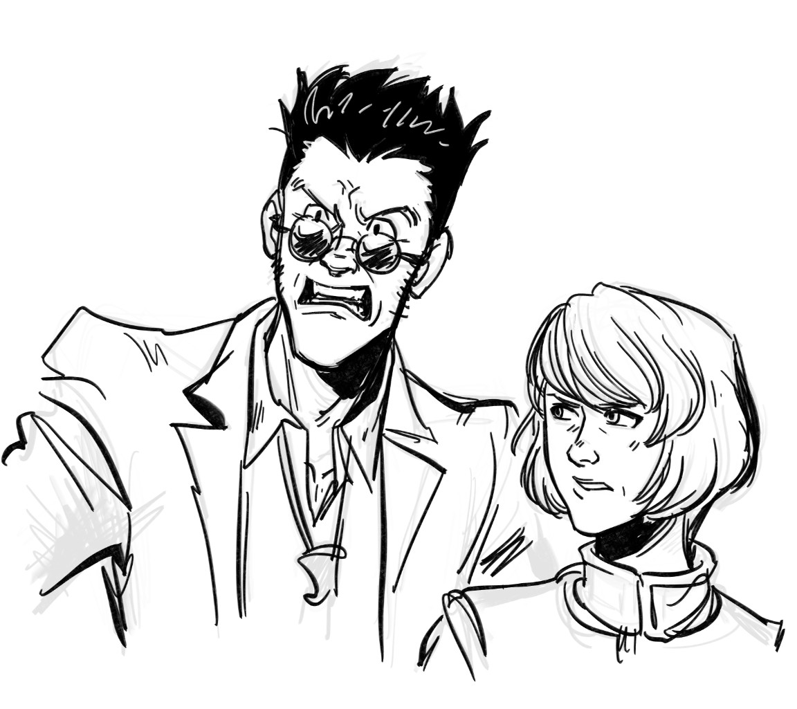 🍳 Leorio and Kurapika from Hunter x Hunter looking annoyed