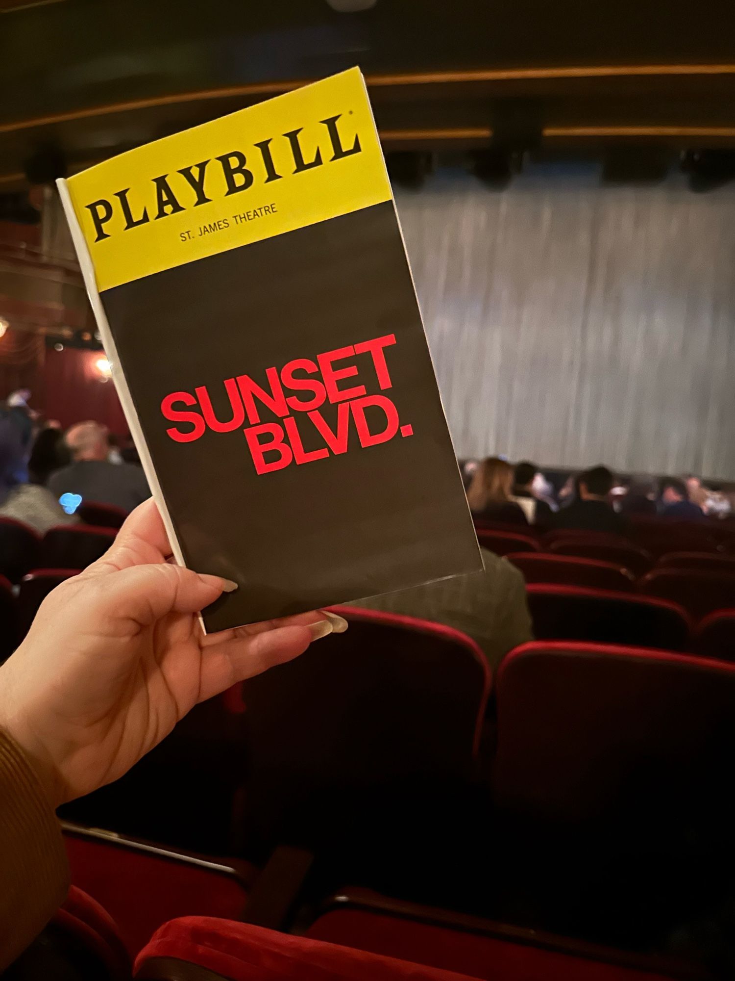 Playbill for Sunset Blvd. revival