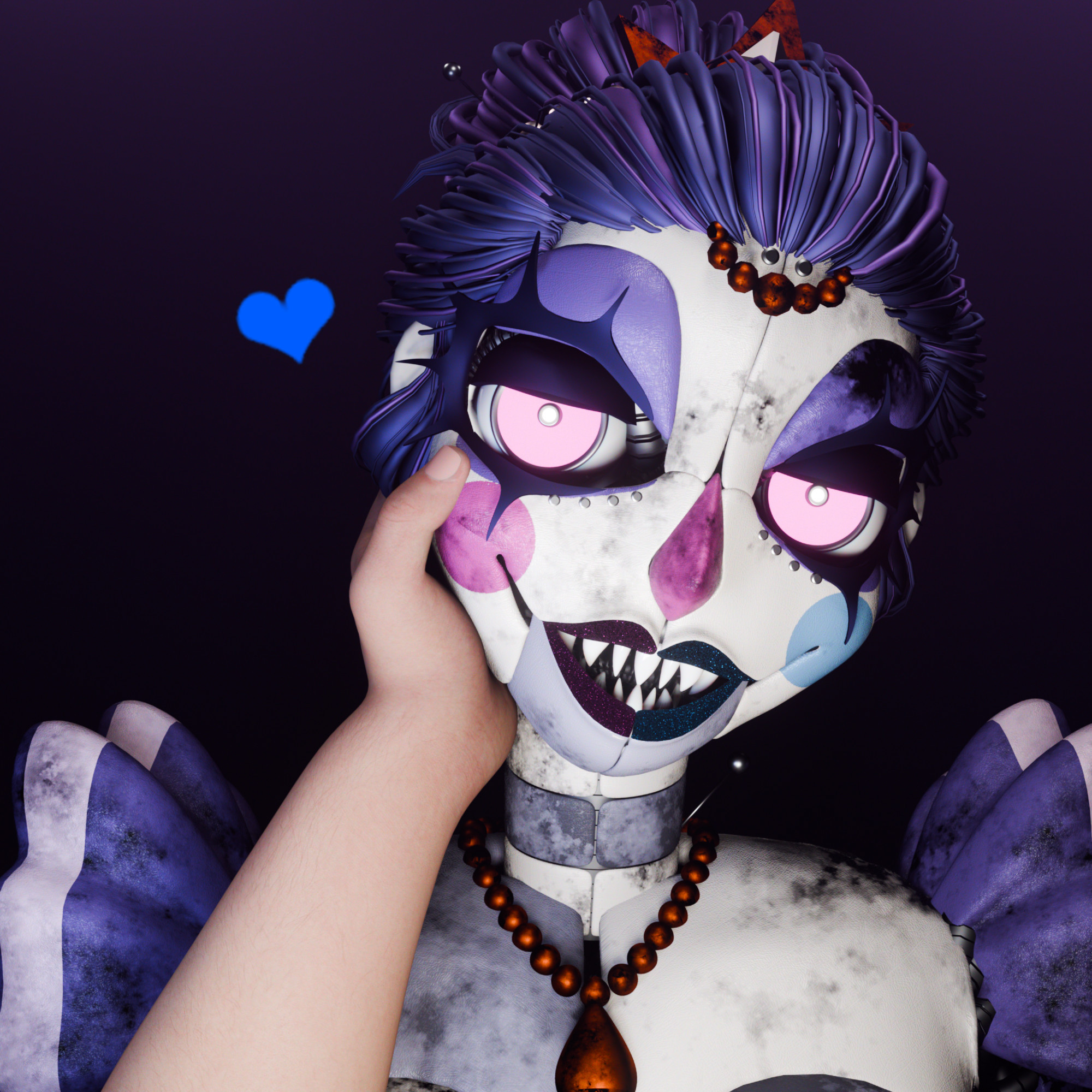 Scrap Ballora being cute.