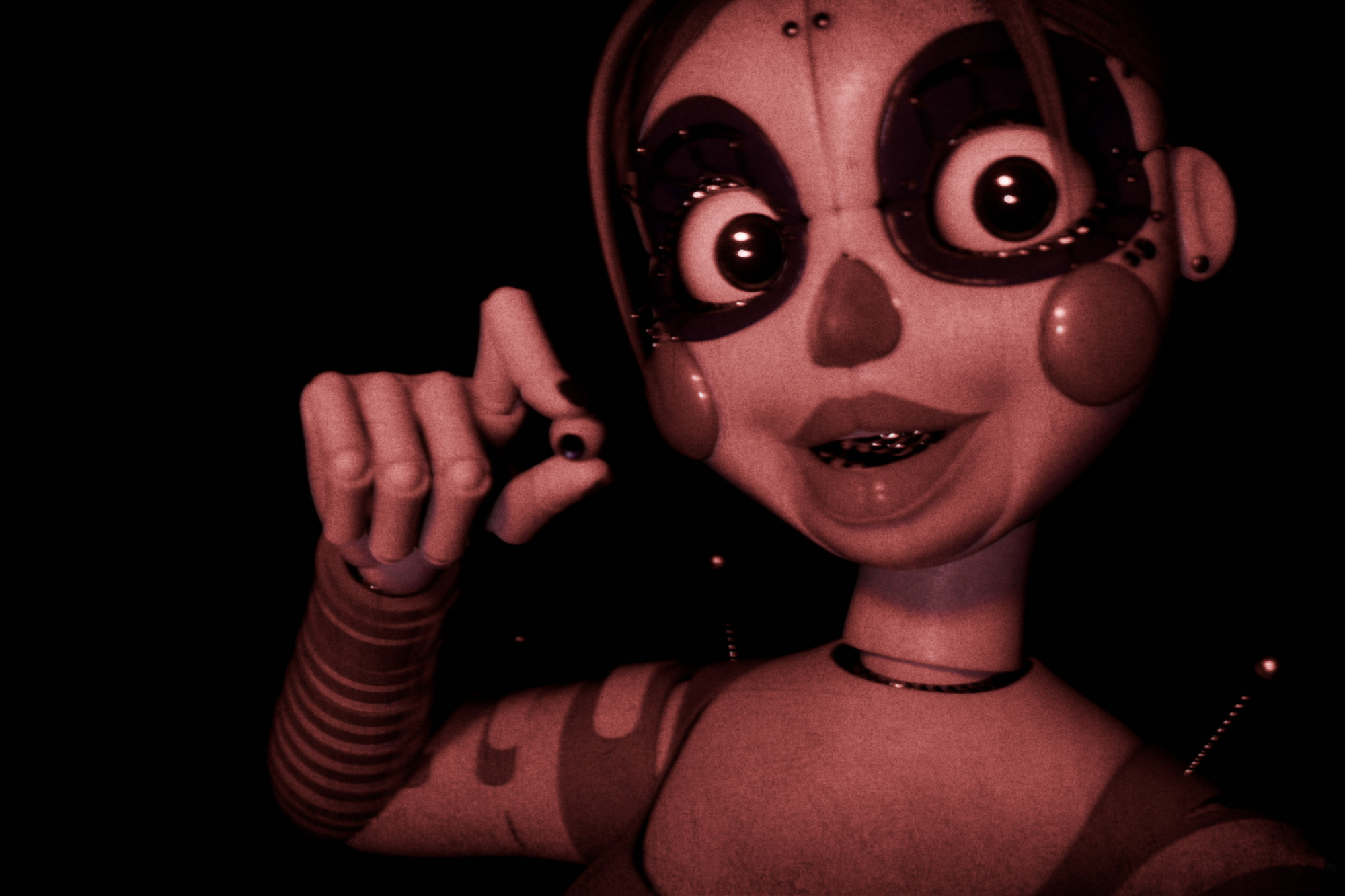 Circus Baby rips out your fucking eye.