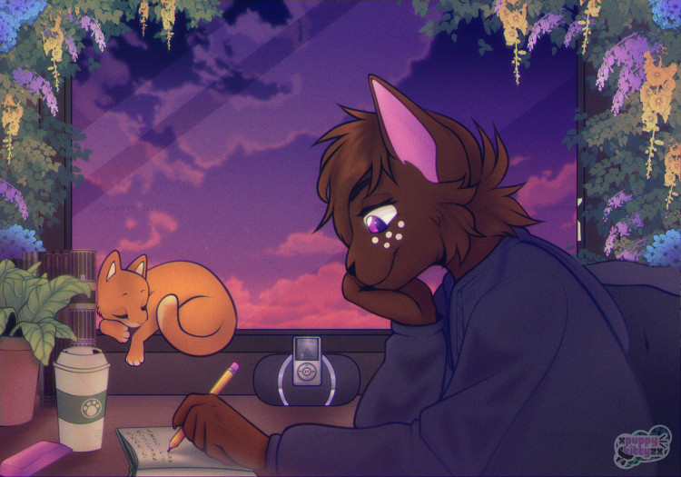 lofi chill study ych 