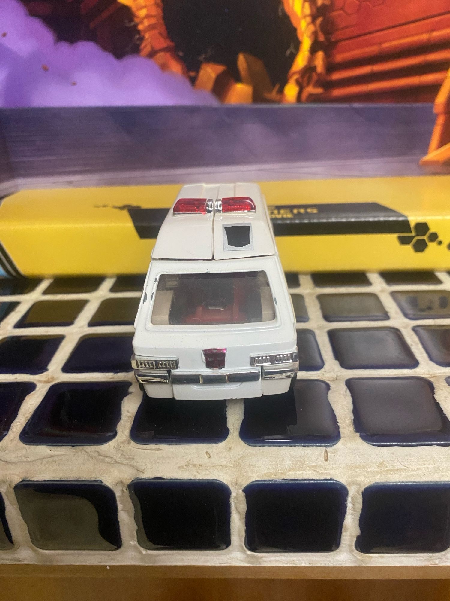 A white ambulance