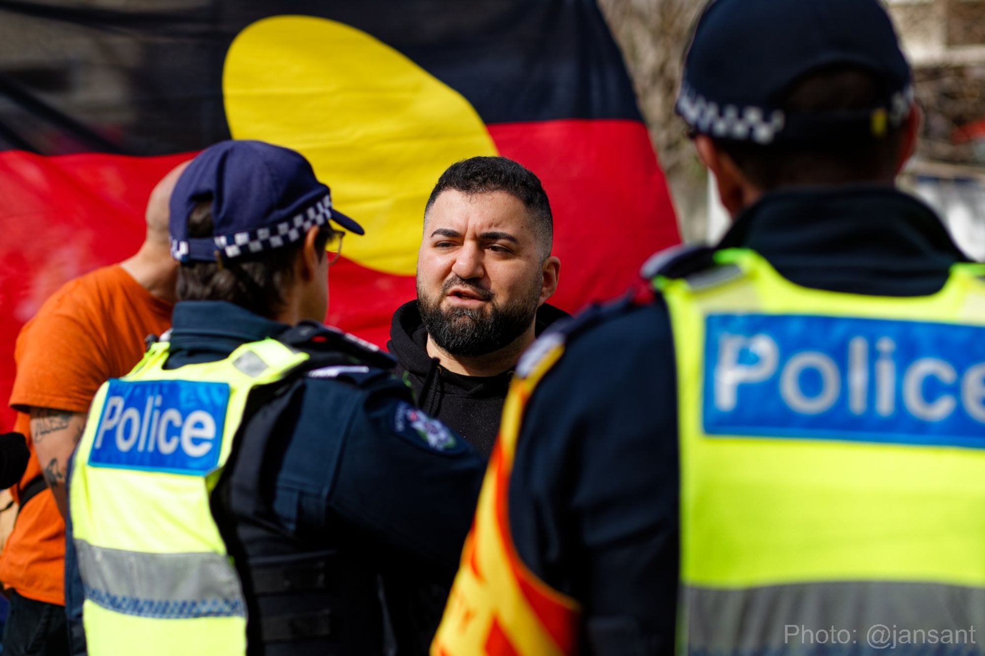 Hash Tayeh at #CeasefireNOW Melbourne