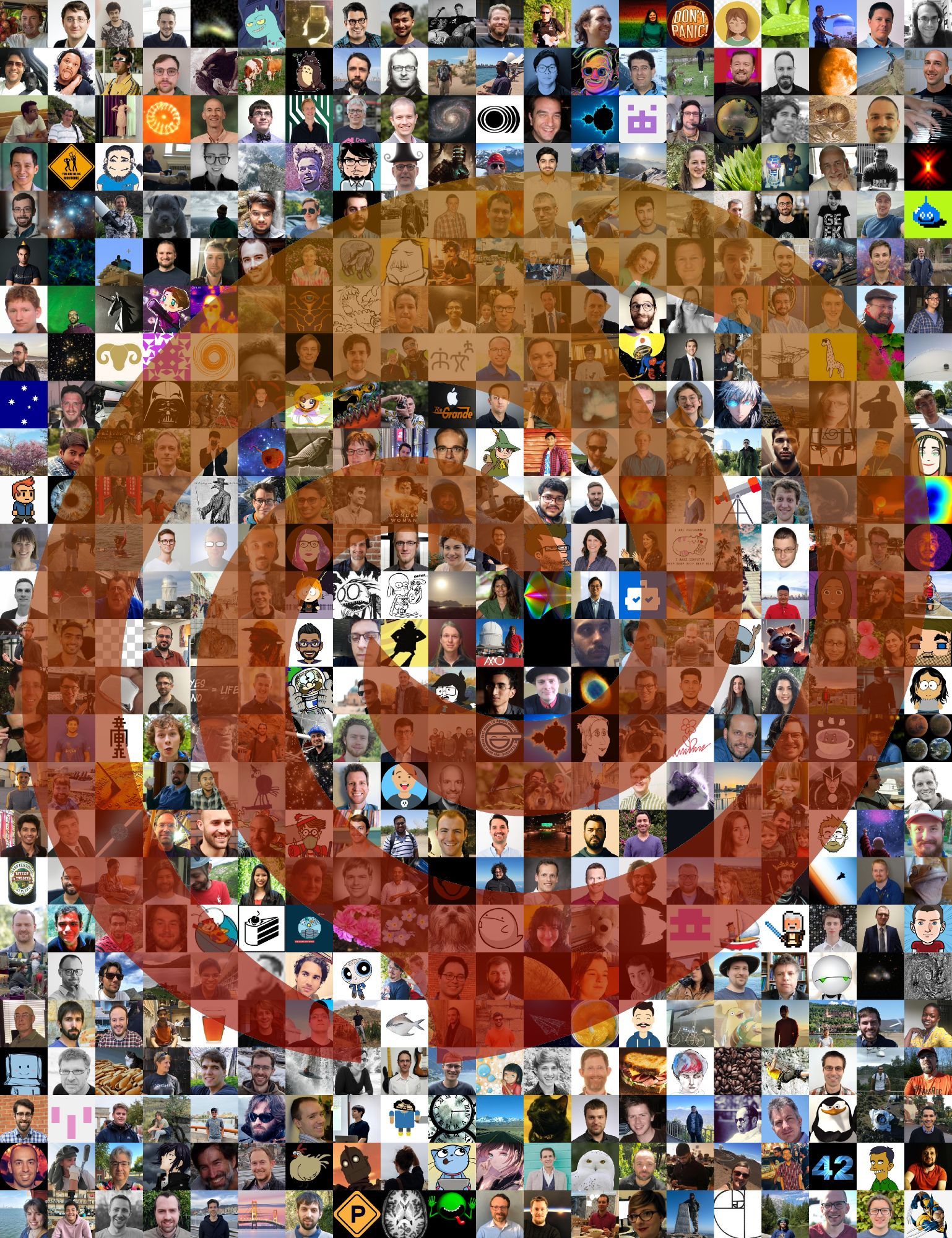 A mosaic of the GitHub Avatars for a large fraction of the Astropy collaboration