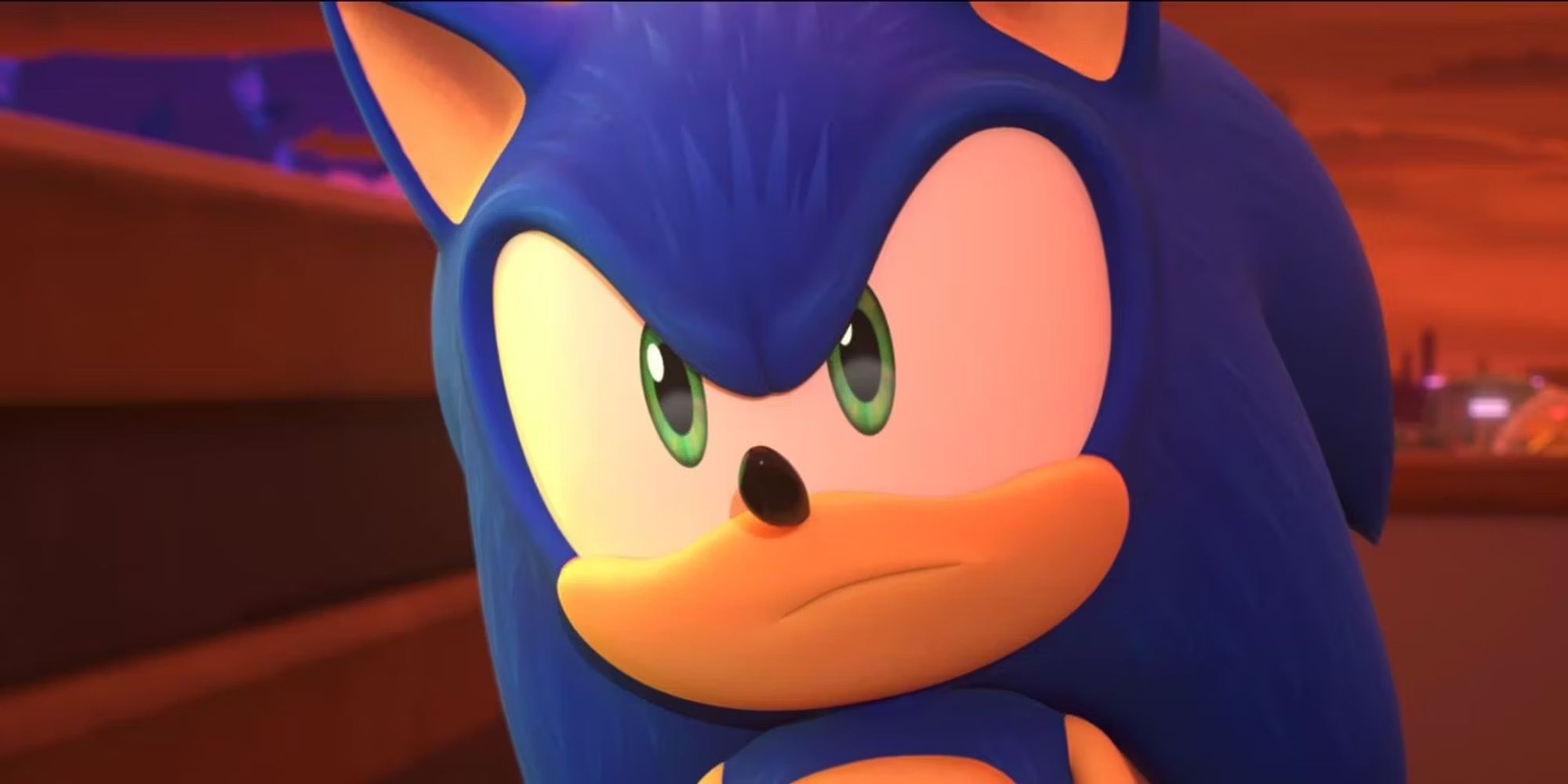 sonic looking annoyed