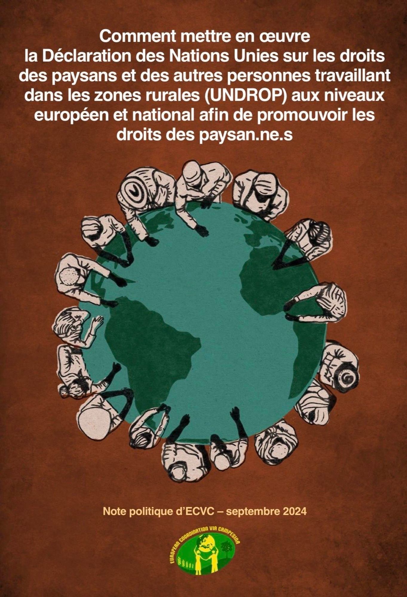 📣 Recommandations politiques pour les organisations internationales & régionales, les décideurs européens, les autorités nationales & locales, afin de pousser à la mise en œuvre de l’#UNDROP et promouvoir les #DroitsPaysans
👉 Lire et télécharger la publication en .pdf : https://www.eurovia.org/fr/publications/55300
⚡️ Communiqué de presse : https://www.eurovia.org/fr/communique-de-presse/ecvc-lance-une-nouvelle-publication-sur-la-mise-en-oeuvre-de-lundrop-dans-toute-leurope
