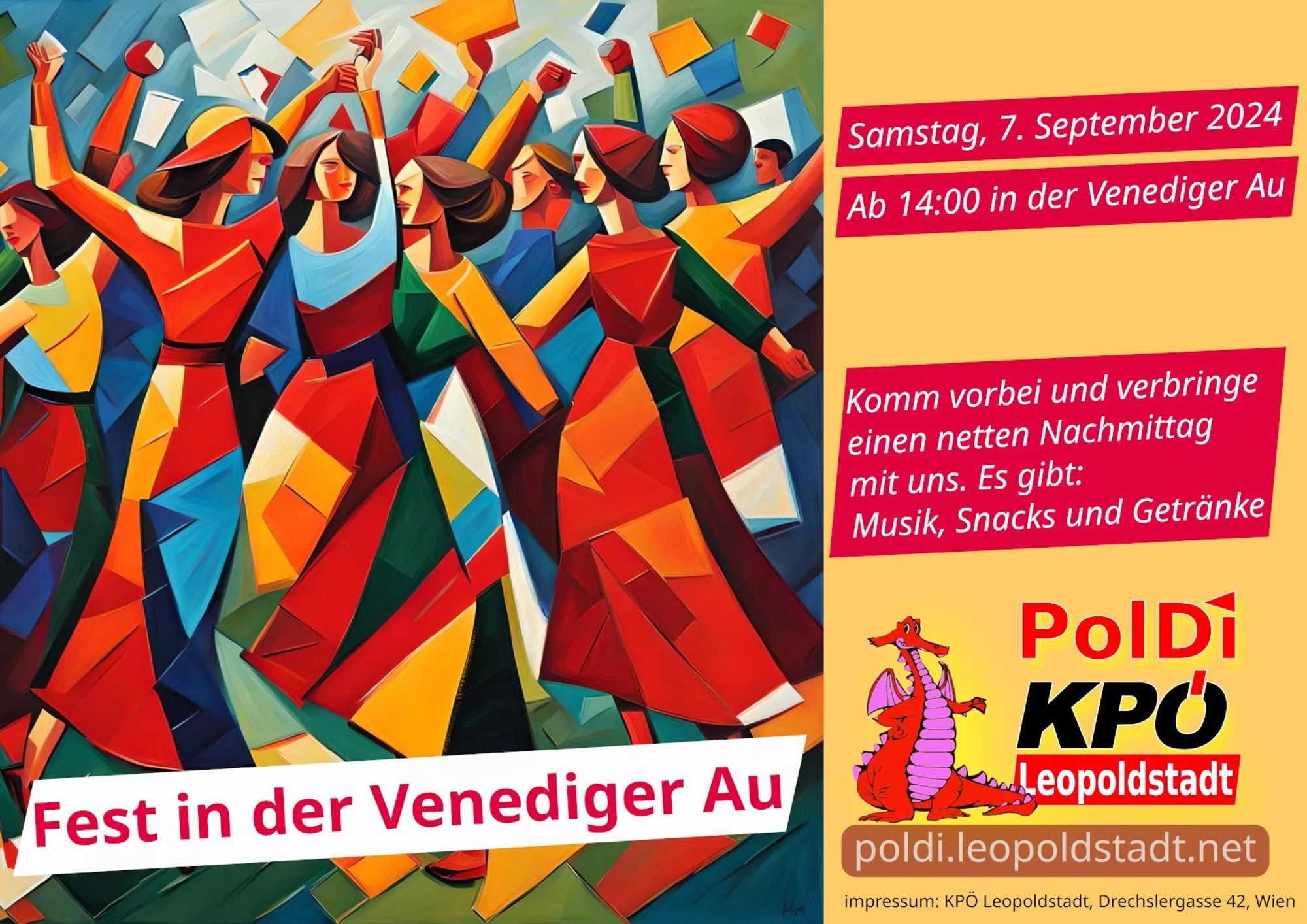 fest in der vendegier au. samstag 7.september 2024 ab 14:00

poldi-kpoe-leopoldstadt