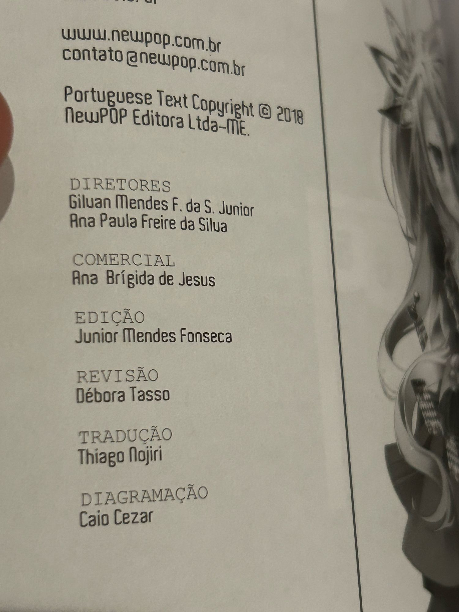 Tradutor do Volume 2 de NGNL - Thiago Nojiri