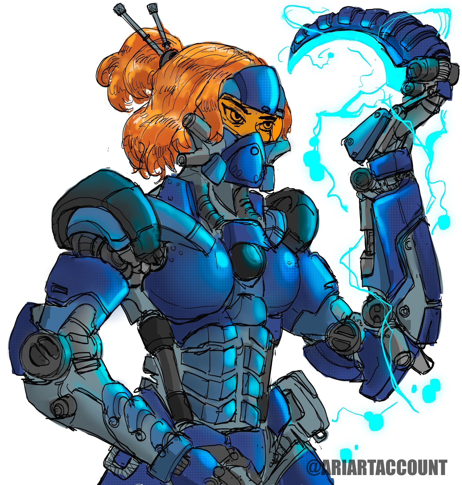 Toa Gali, from the BIONICLE franchise, in a humanized form