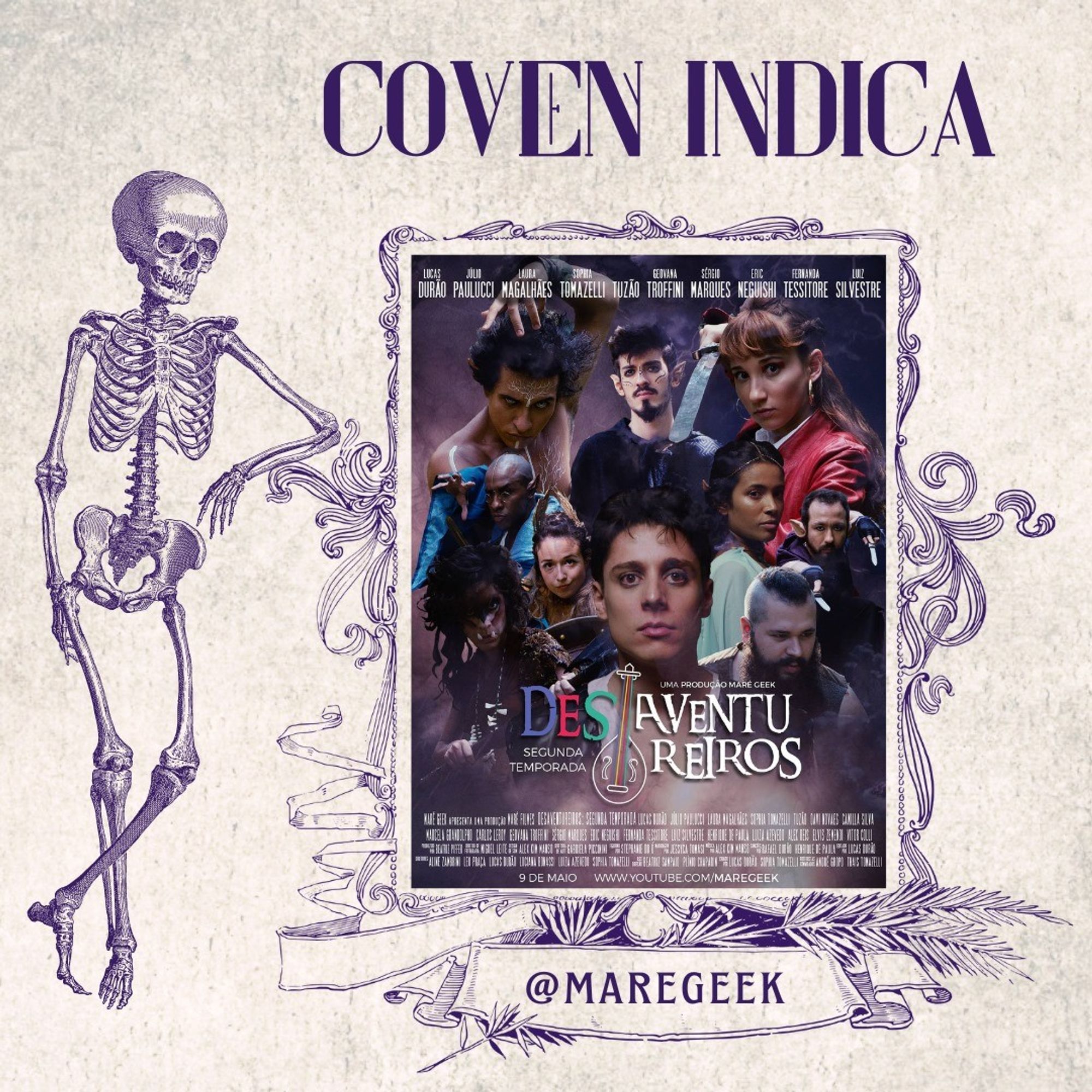 Coven indica: e imagem dos desaventureiros da maré geek