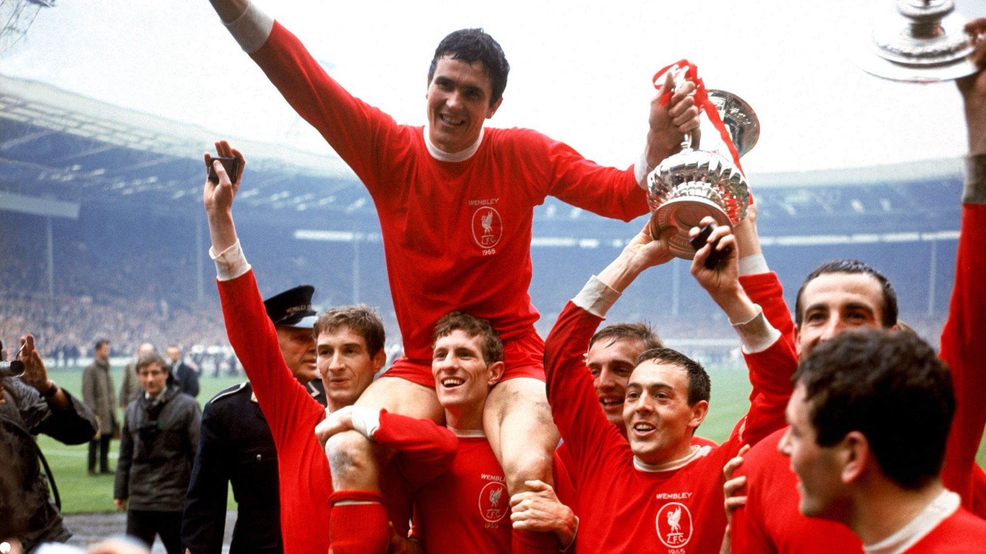 Ron Yeats lifted the FA Cup as Liverpool captain in 1965