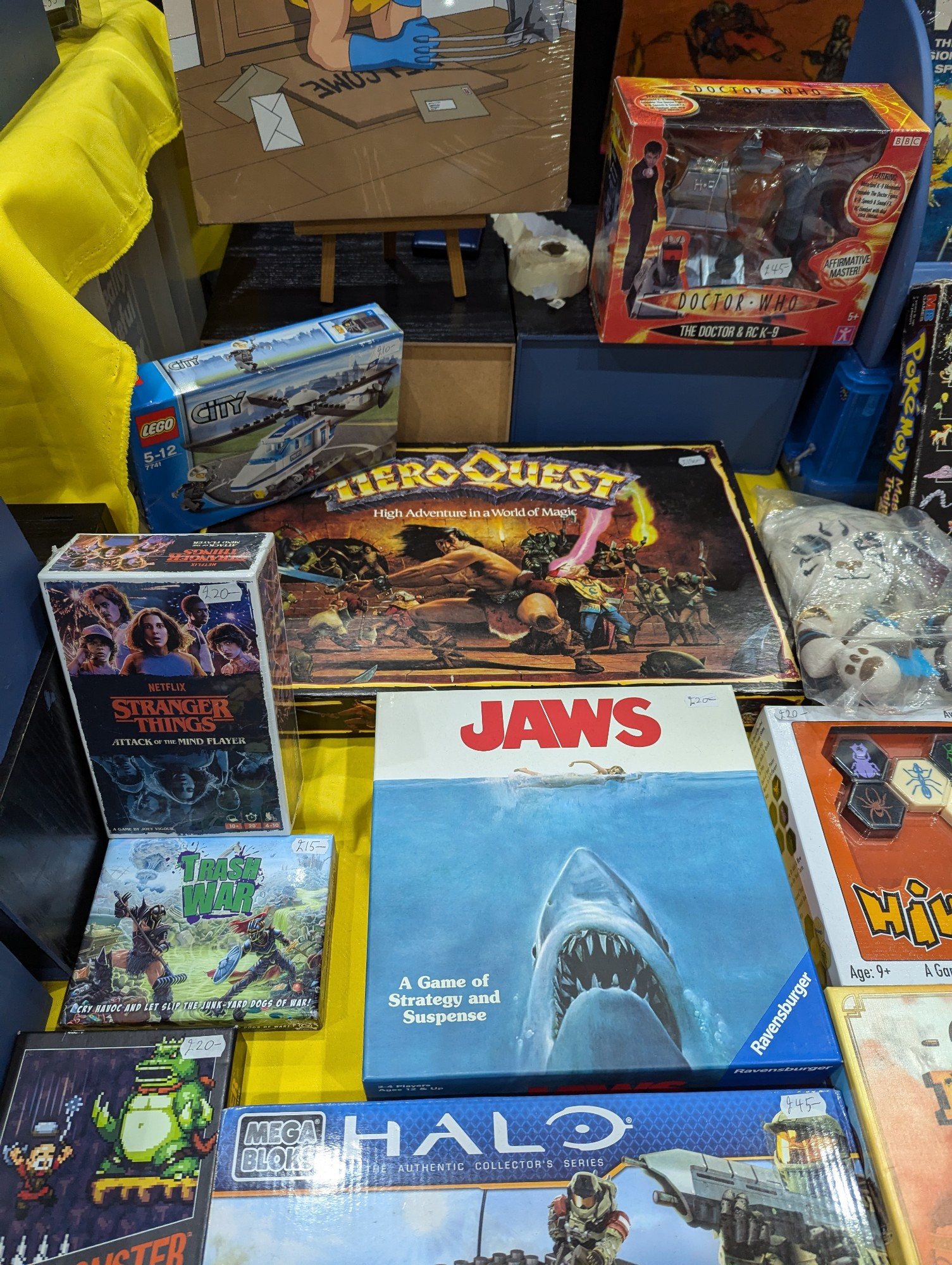 An original box of Hero Quest with the expansion 