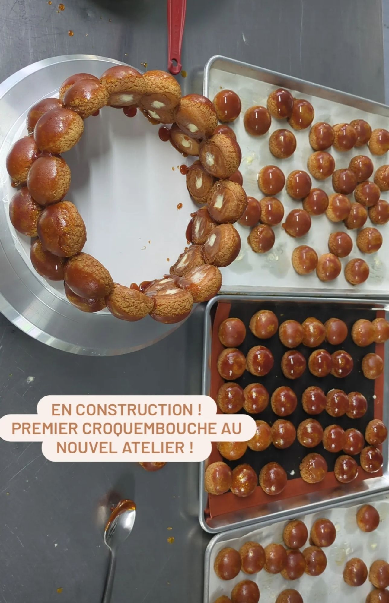 Montage du croquembouche