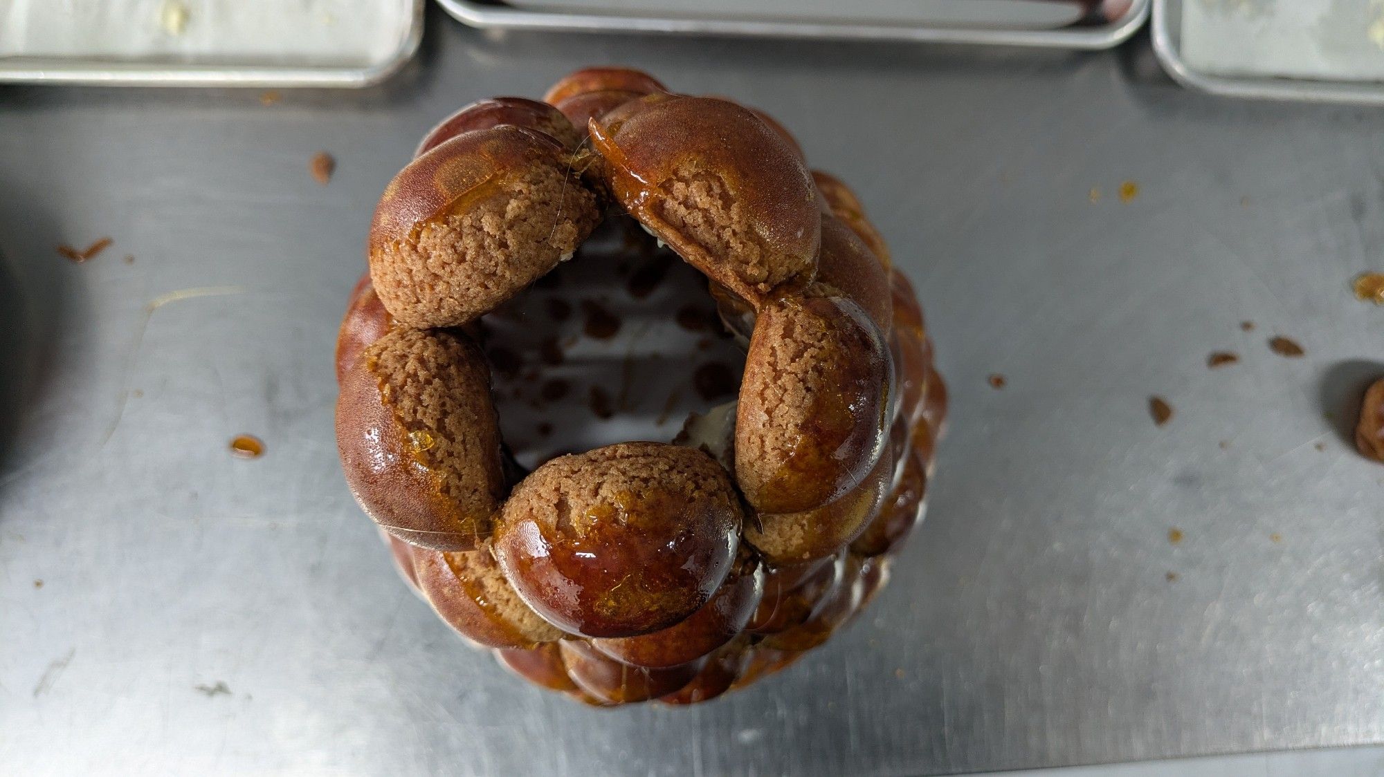 Croquembouche presque fini