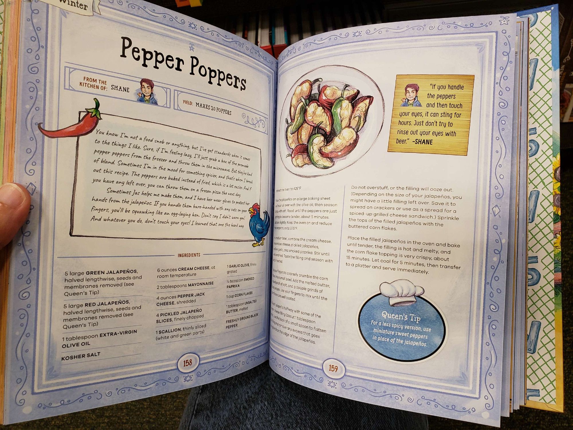 The Pepper Poppers recipe spread