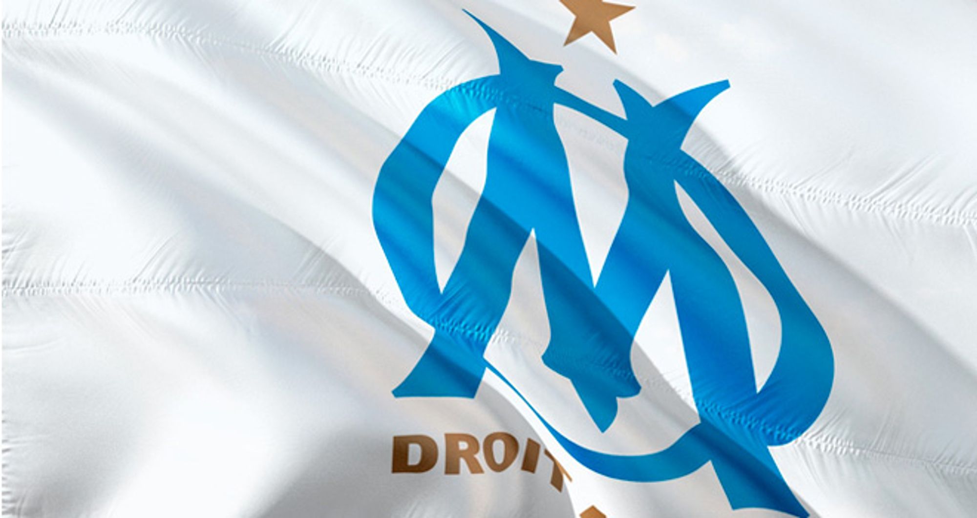 Drapeau de l'Olympique de Marseille